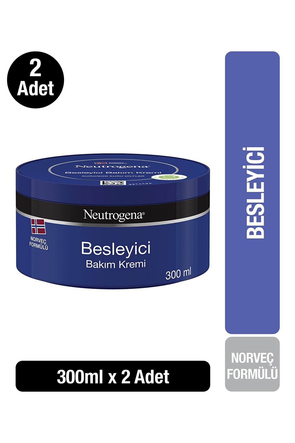 Neutrogena Norveç Formülü Nemlendirici Ve Besleyici Bakım Kremi 300 ml X2