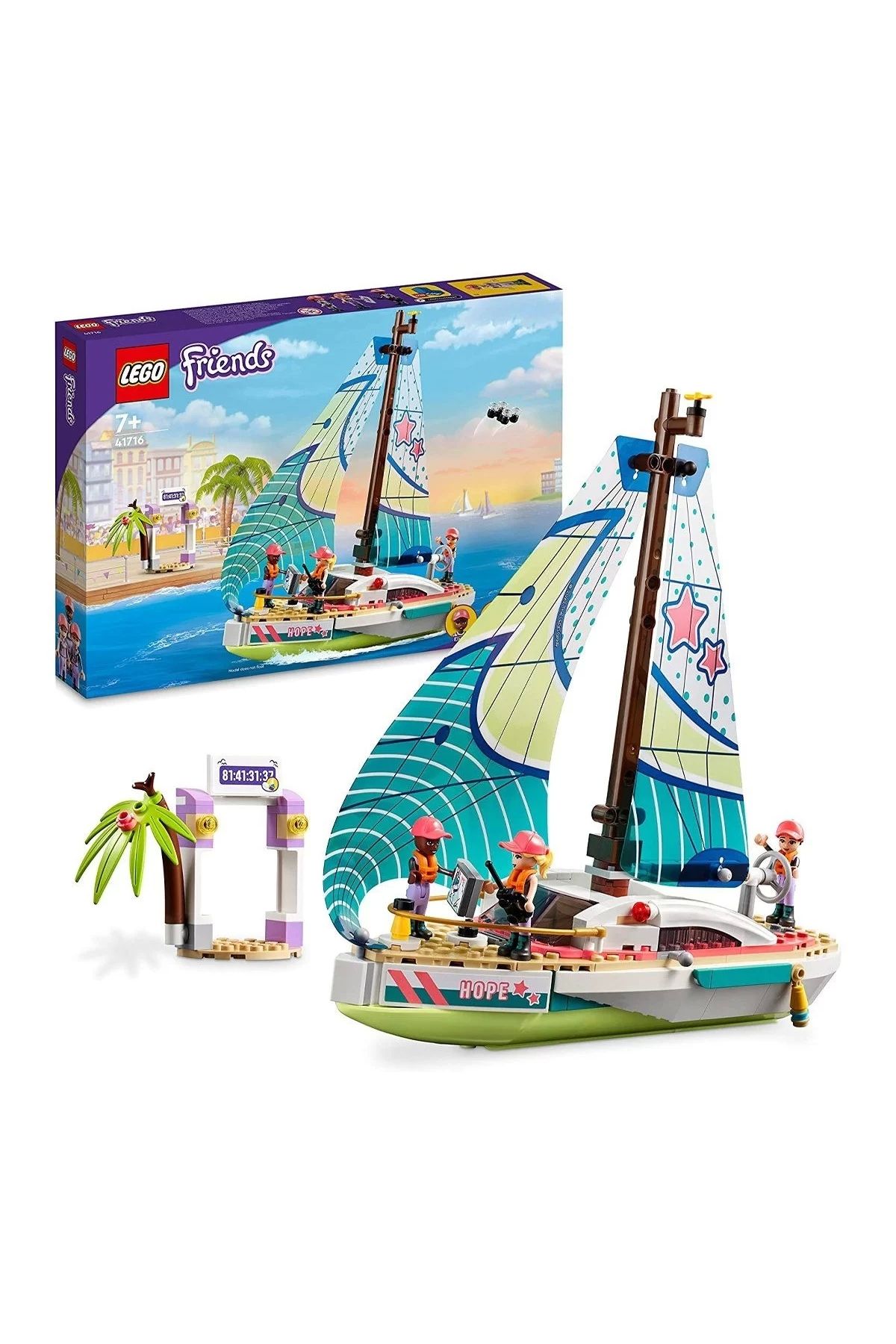 LEGO ® Friends Stephanie’nin Yelkenli Macerası 41716-7 Yaş ve Üzeri  Oyuncak Yapım Seti (309 Parça)