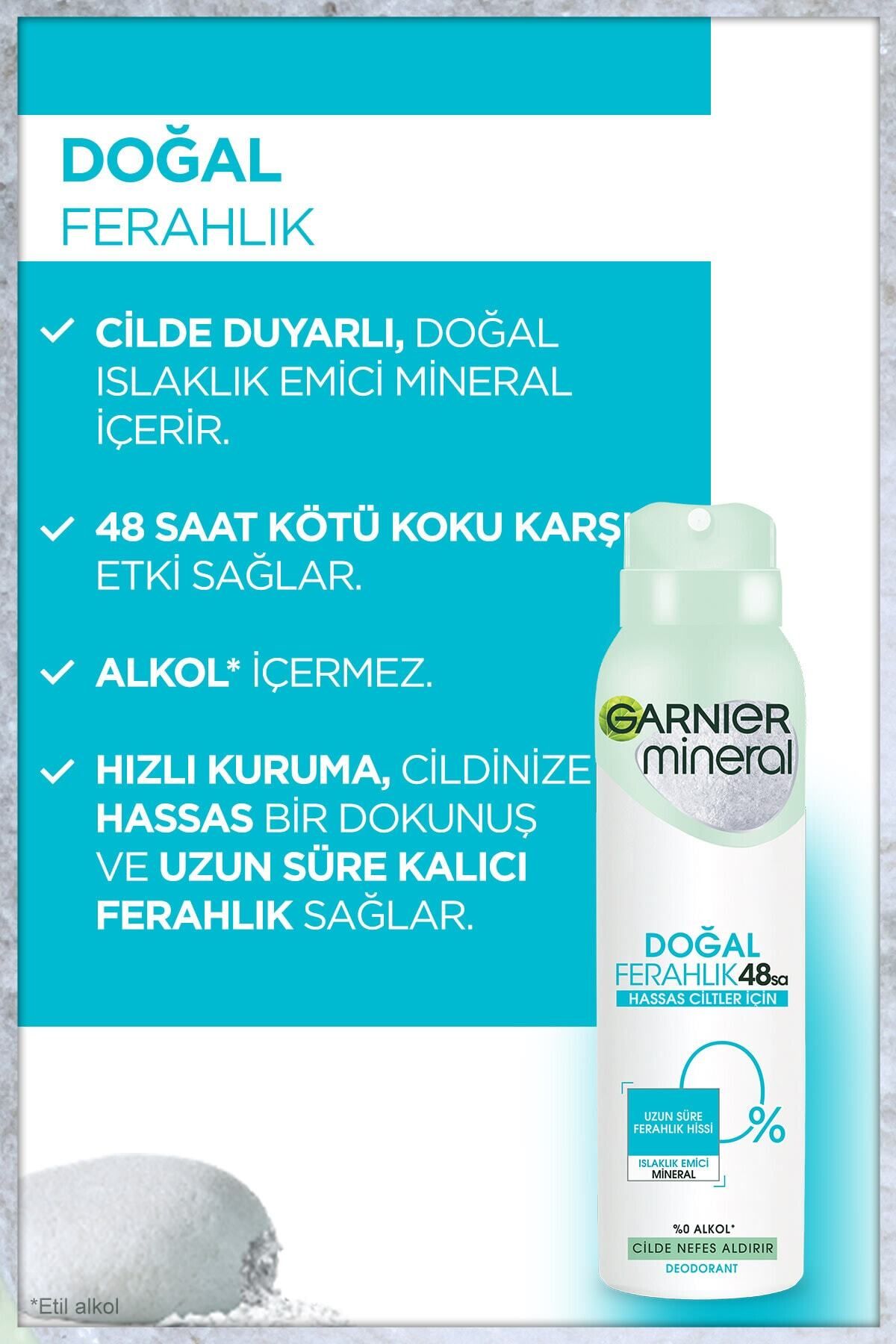 Mineral Doğal Ferahlık Kadın Sprey Deodorant 3600542038157_2