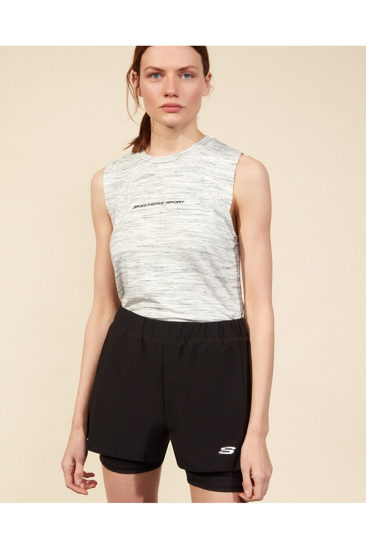 Skechers Micro Collection W Tank Top T-shirt Kadın Siyah Atlet S211235-001