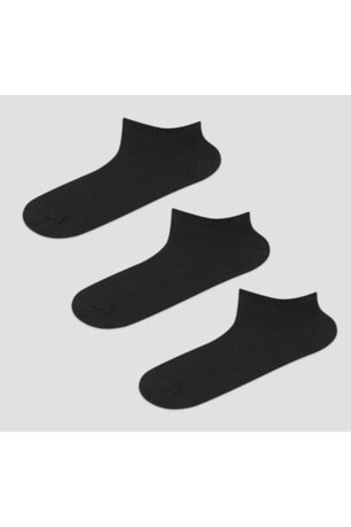 Penti Siyah Erkek Süper 3lü Patik Çorap