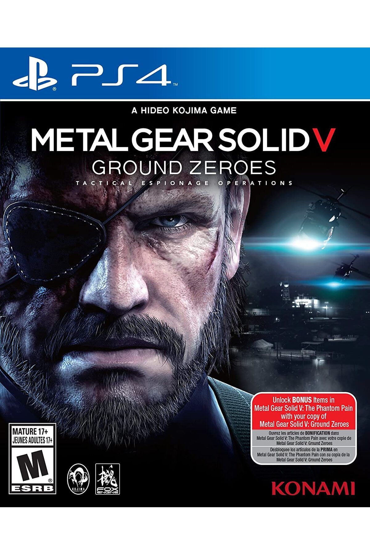 Konami Ps4 Metal Gear Solid V Ground Zeroes
