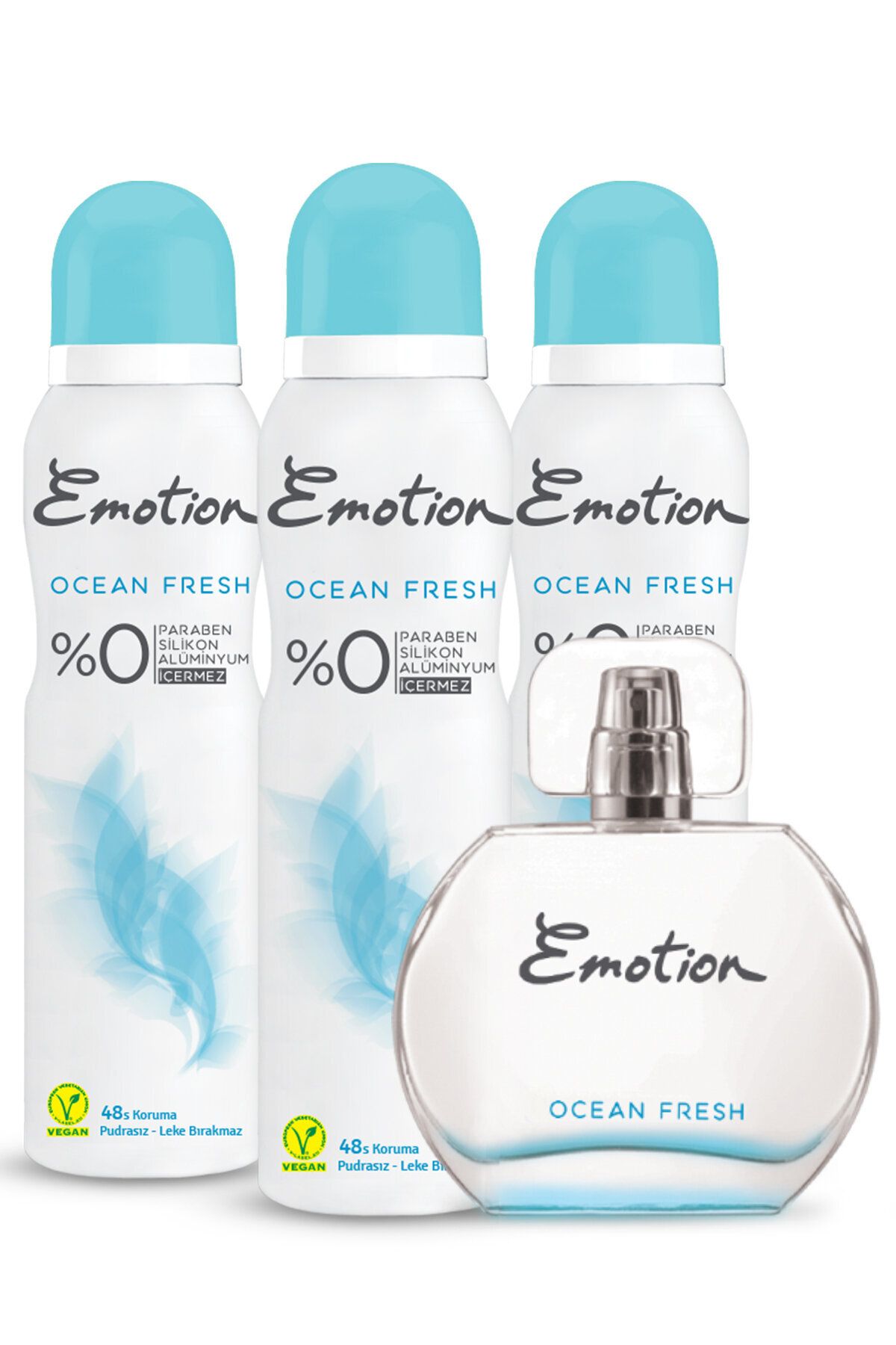 Emotion Ocean Edt Fresh Parfüm 50ml Deodorant 3x150ml