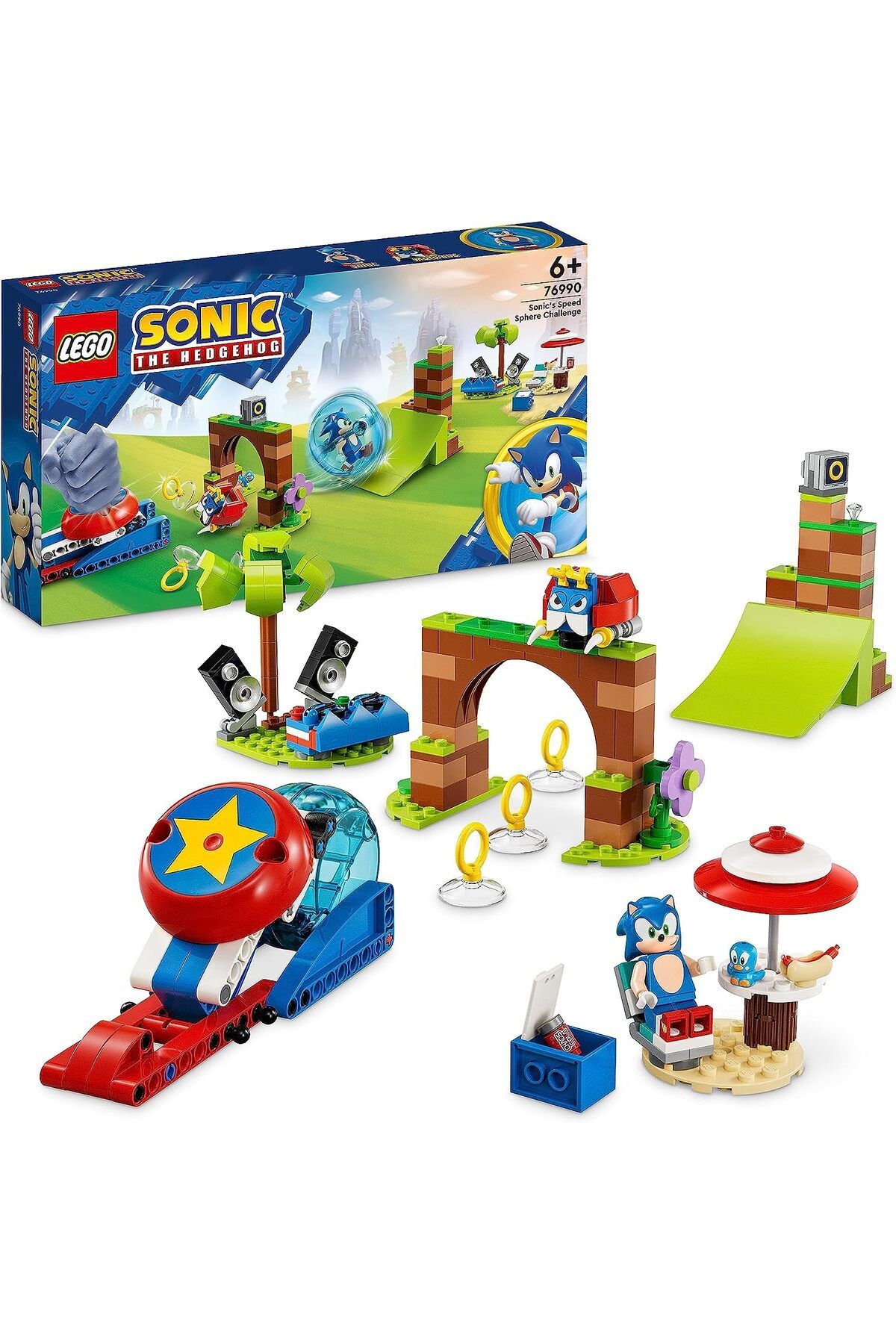 LEGO Sonic The Hedgehog Sonic Hız Küresi Meydan Okuması 76990 Yapım Seti (292 PARÇA)