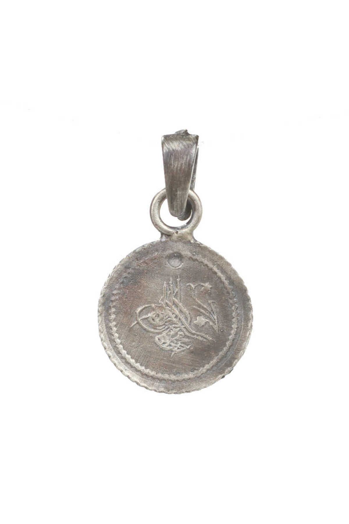Nusret Takı 925 Ayar Gümüş Osmanlı Tuğrası Arması Madalyon Kolye Ucu