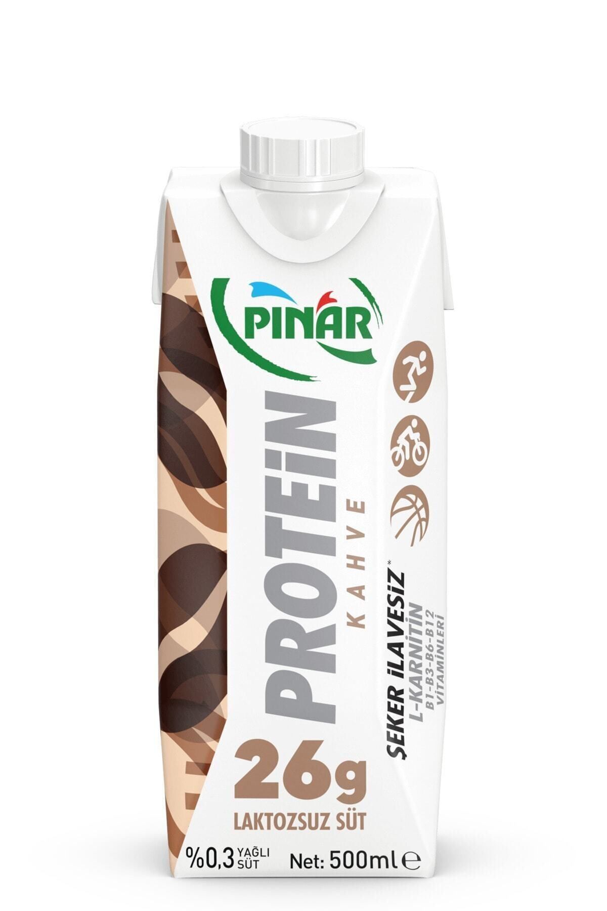 pınar süt Protein Süt Kahveli 12x500 ml