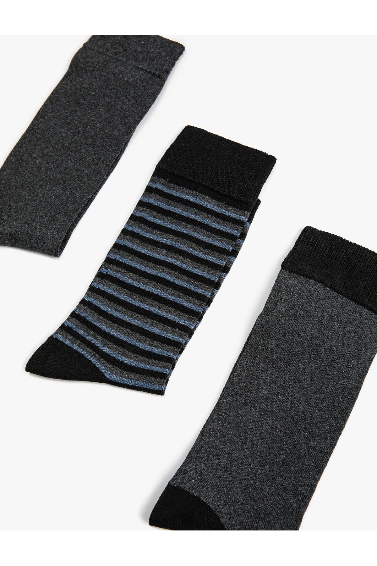 Koton Çizgili 3'lü Soket Çorap Seti Çok Renkli