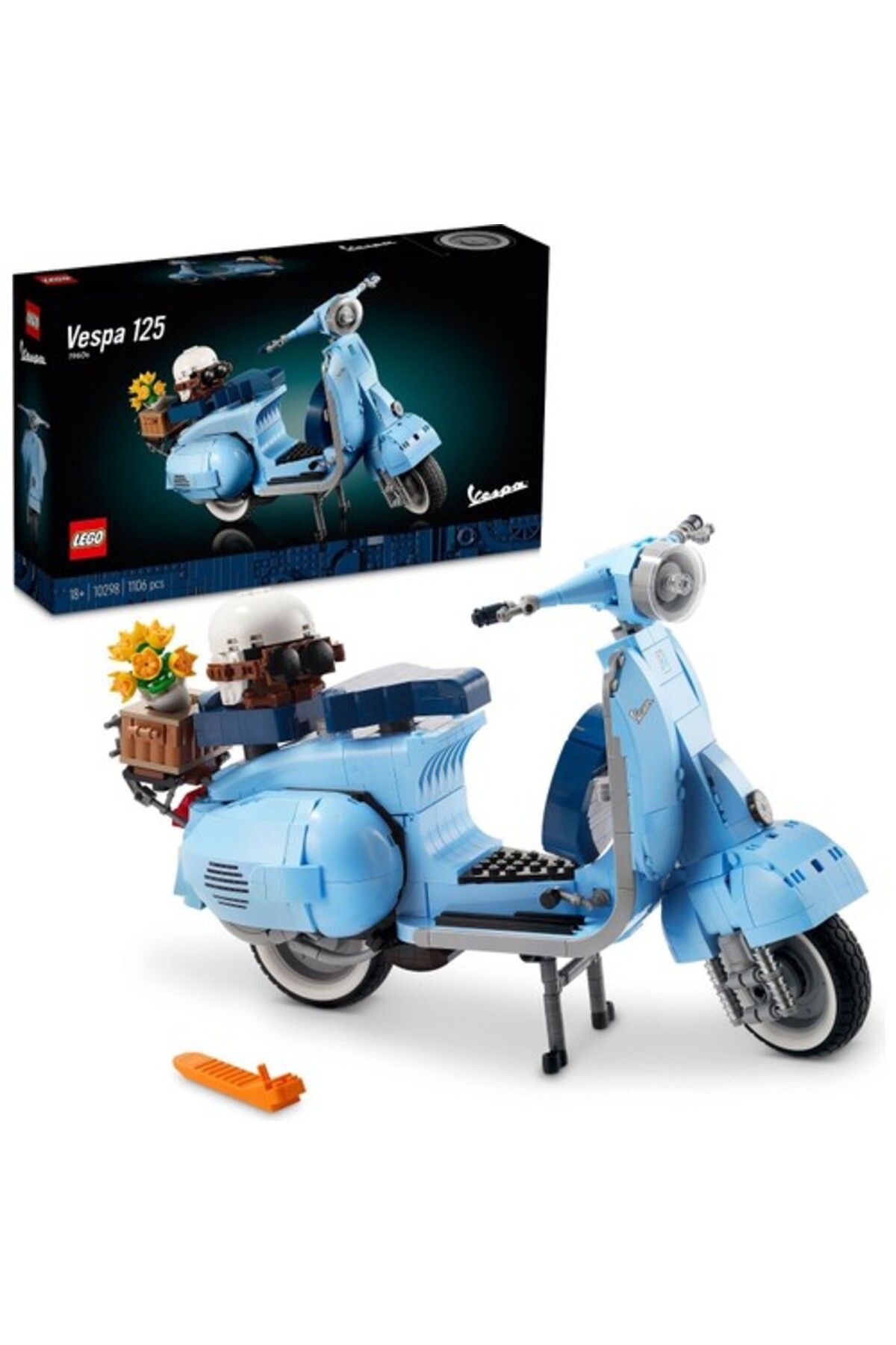 LEGO ® ICONS Vespa 125 10298 -  Yetişkinler İçin Koleksiyonluk Dekoratif Yapım Seti (1106 Parça)