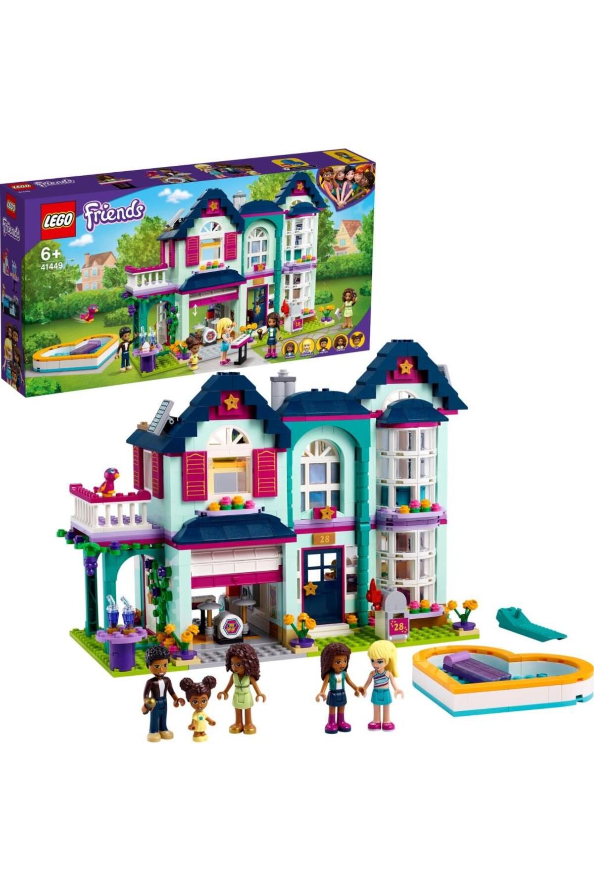 LEGO Friends Andrea'nın Aile Evi 41449 Yapım Seti; 6 Yaşında Yaratıcı Çocuklar için Hediye (802 Parça)