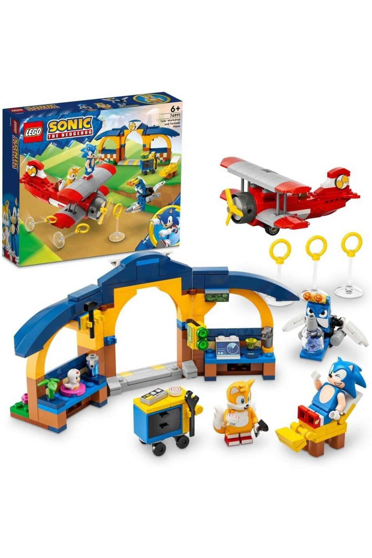 LEGO Sonic The Hedgehog Tails’in Atölyesi Ve Tornado Uçağı 76991 (376 PARÇA)
