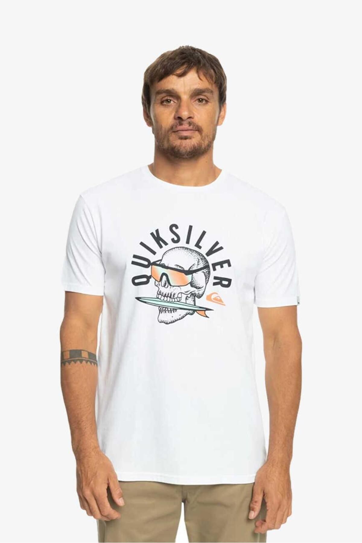 Quiksilver Qs Rockin Skull Erkek Tişört