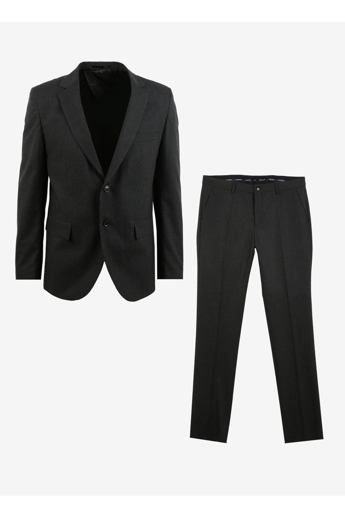 Fabrika Normal Bel Basic Antrasit Erkek Takım Elbise F3WM-TKM 501