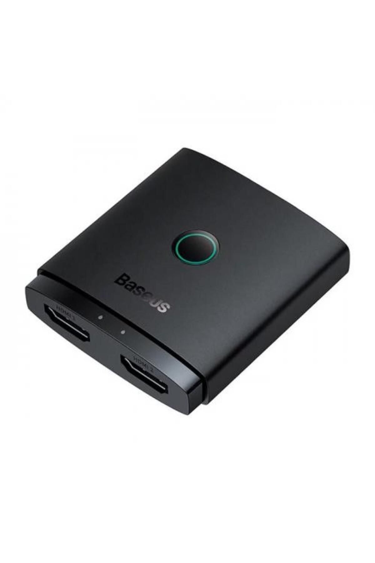 Baseus 2in1 Çift Yönlü Hdmı Switch Adaptör, 4k 60hz, Çift Ekran Bağlantılı Çevirici, Tv,pc,projektör