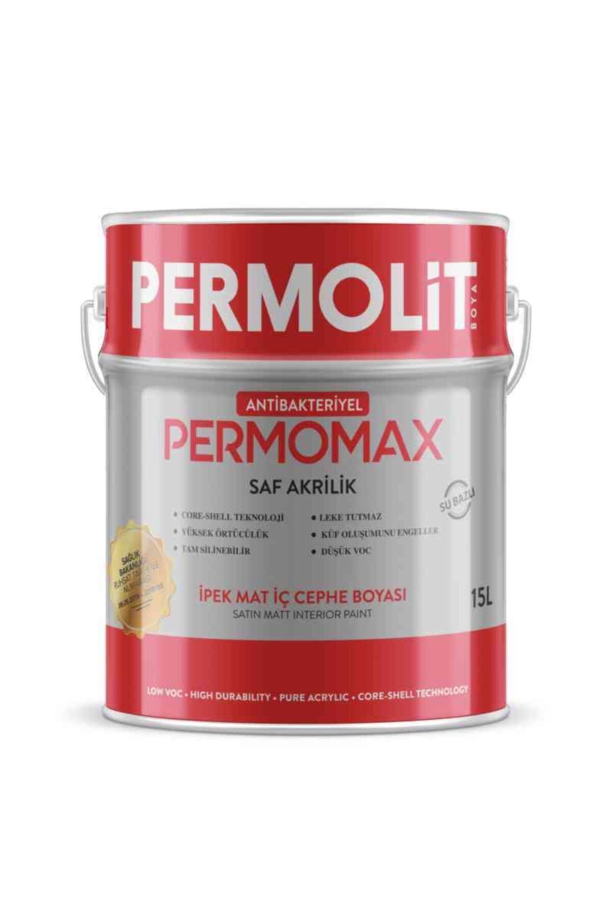 Permolit Permomax Antibakteriyel Ipek Mat Iç Cephe Boyası 3,5kg - Tatlı Krem