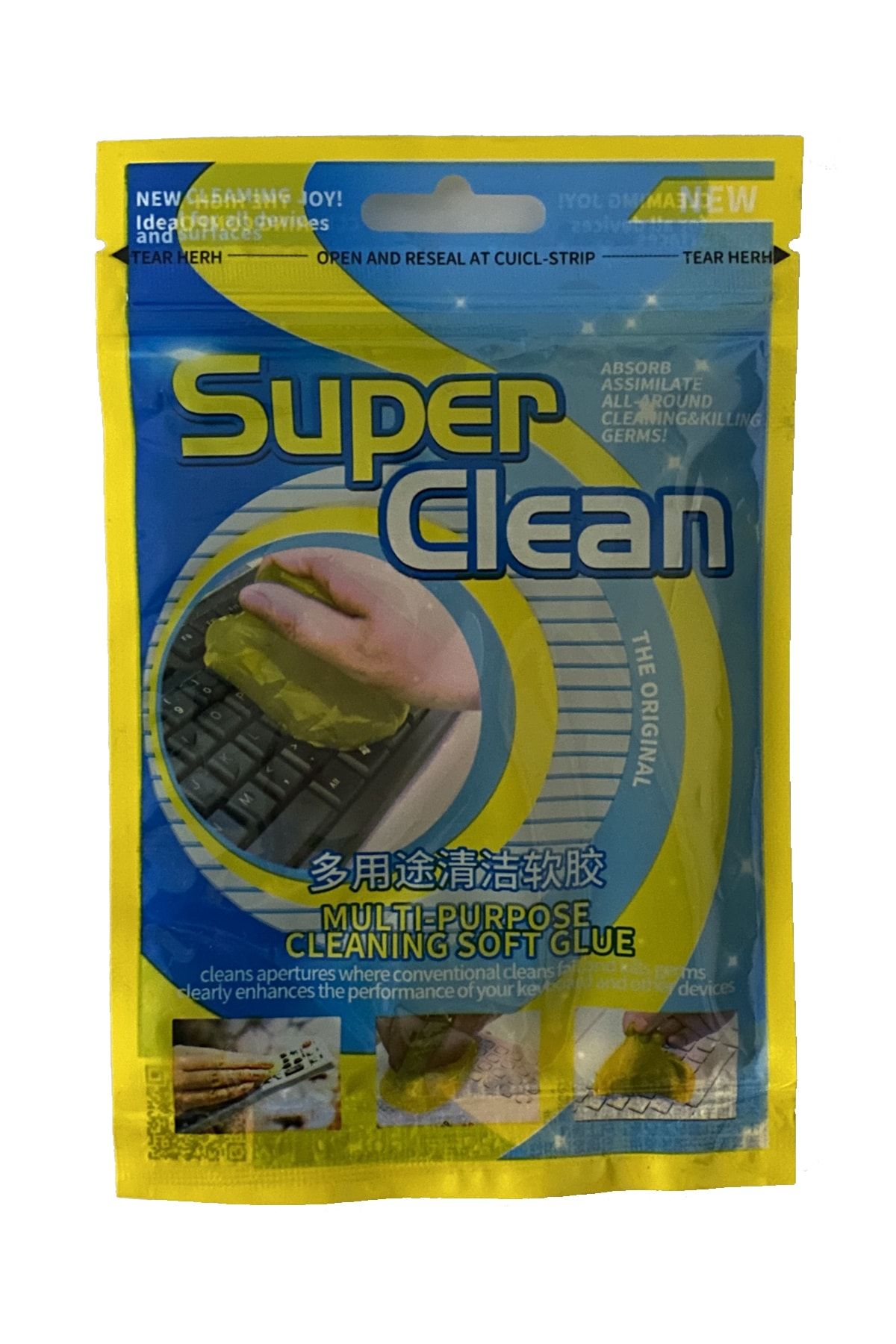 BA Ticaret Super Clean Mucize Temizlik Sülüğü Super Clean Araç Içi - Klavye Dar Bölge Temizleyici Jel (slime)