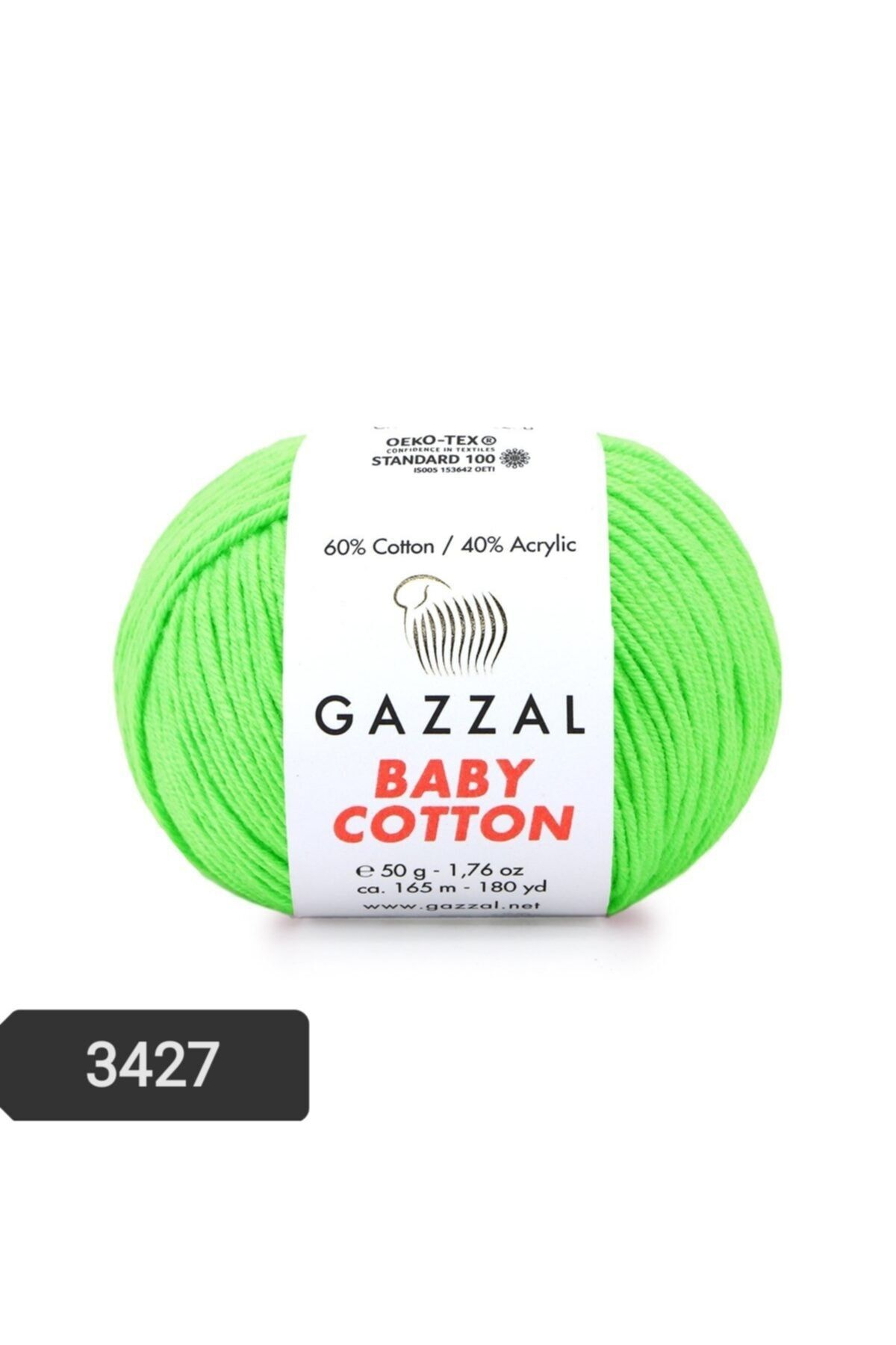 Gazzal Baby Cotton Amigurumi Ipi 50 gr Punch Ipi El Örgü Ipi 3427 Pamul Akrilik Örgü Ipi