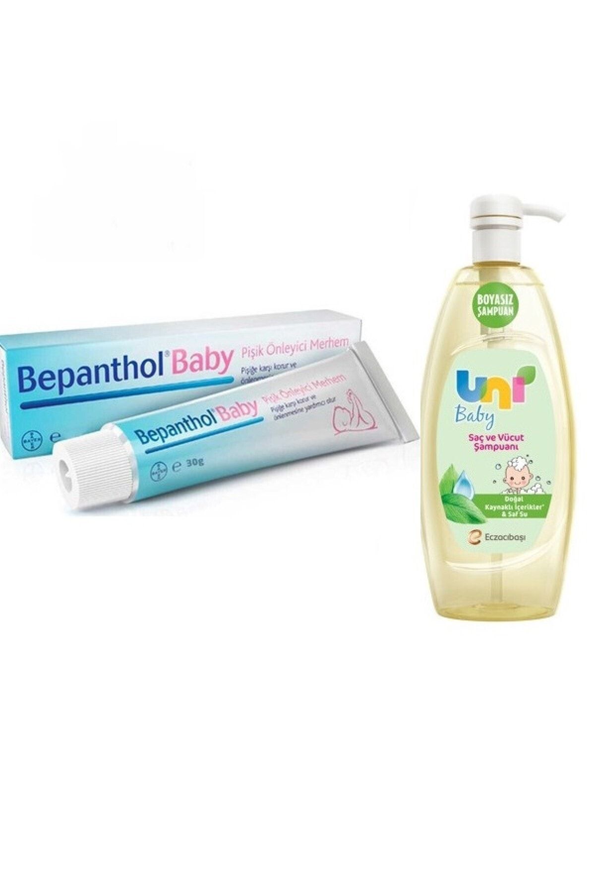 Uni Baby Saç Ve Vücut Şampuanı 700 ml+ Parabensiz Pişik Kremi 30 gr