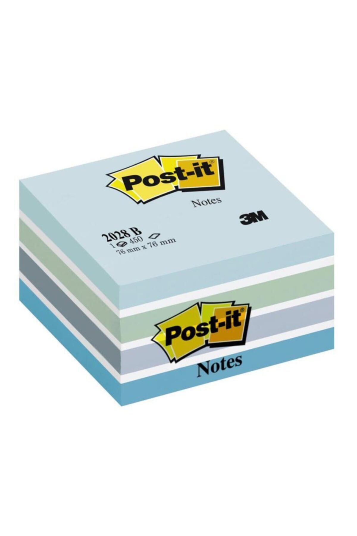 3M Mavi Yapışkanlı Not Kağıdı Post-it 450 Yaprak  2028-b