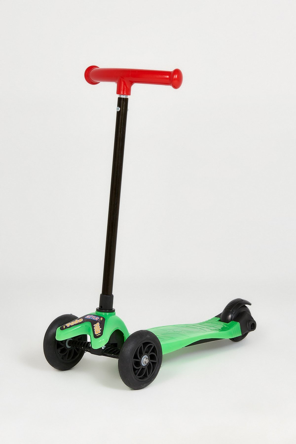 Tois Yeşil Mitur 3 Tekerlekli Yükseklik Ayarlı Yay Direksiyon Çocuk Scooter