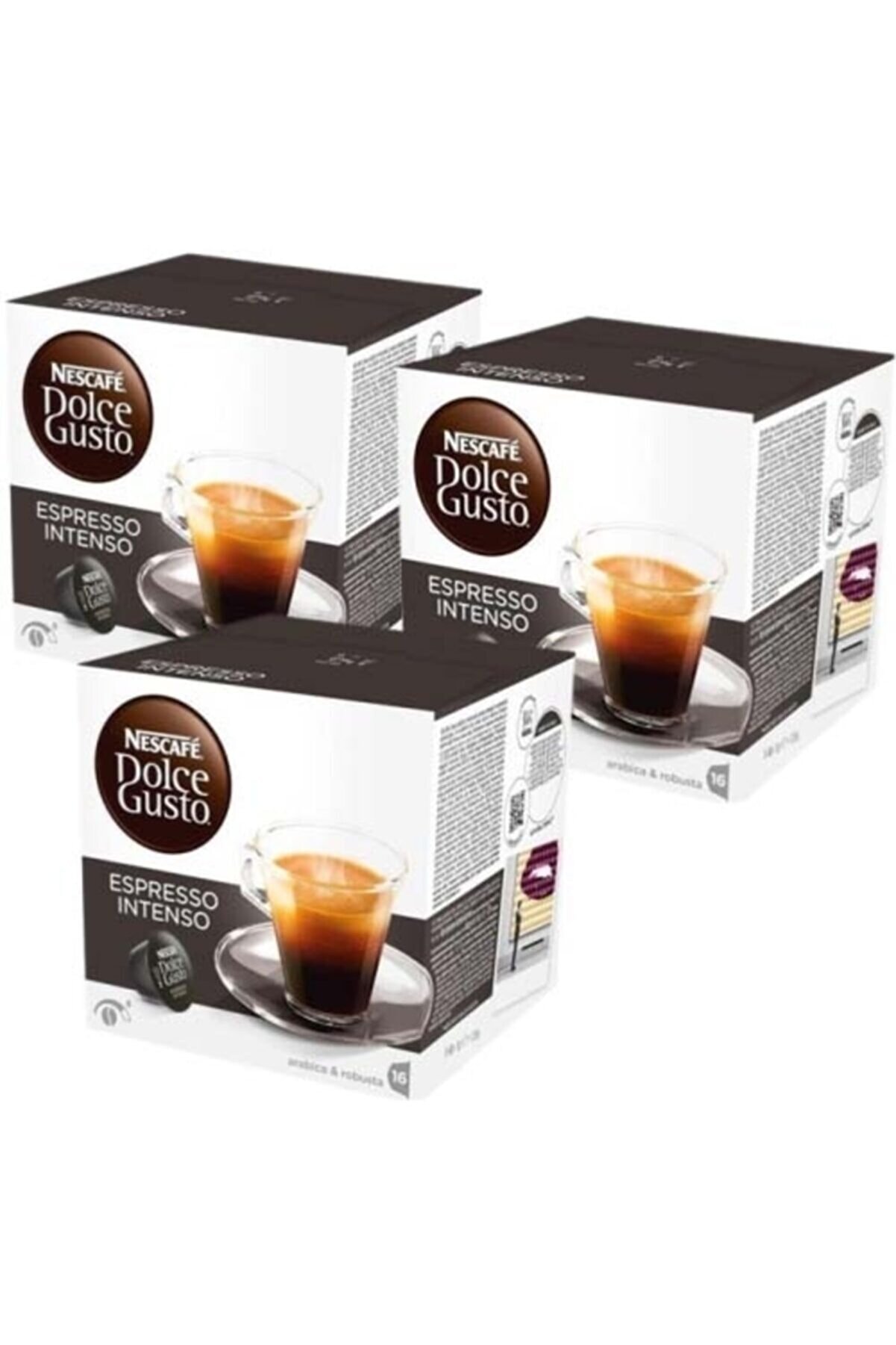 Nescafe Dolce Gusto Coffee Espresso Intenso 16 Kapsül X 3 Adet