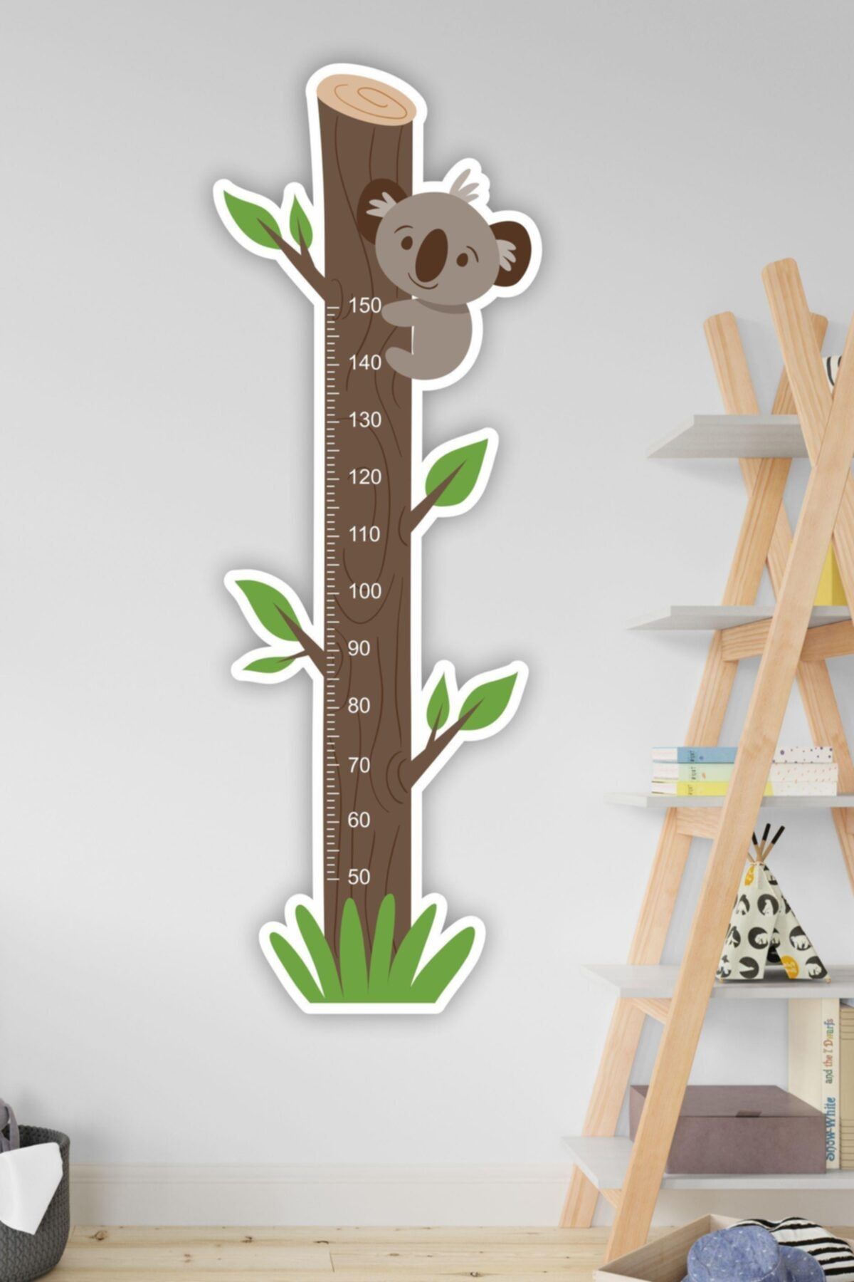 MSticker Sevimli Koala Çocuk Odası Boy Ölçer Duvar Sticker
