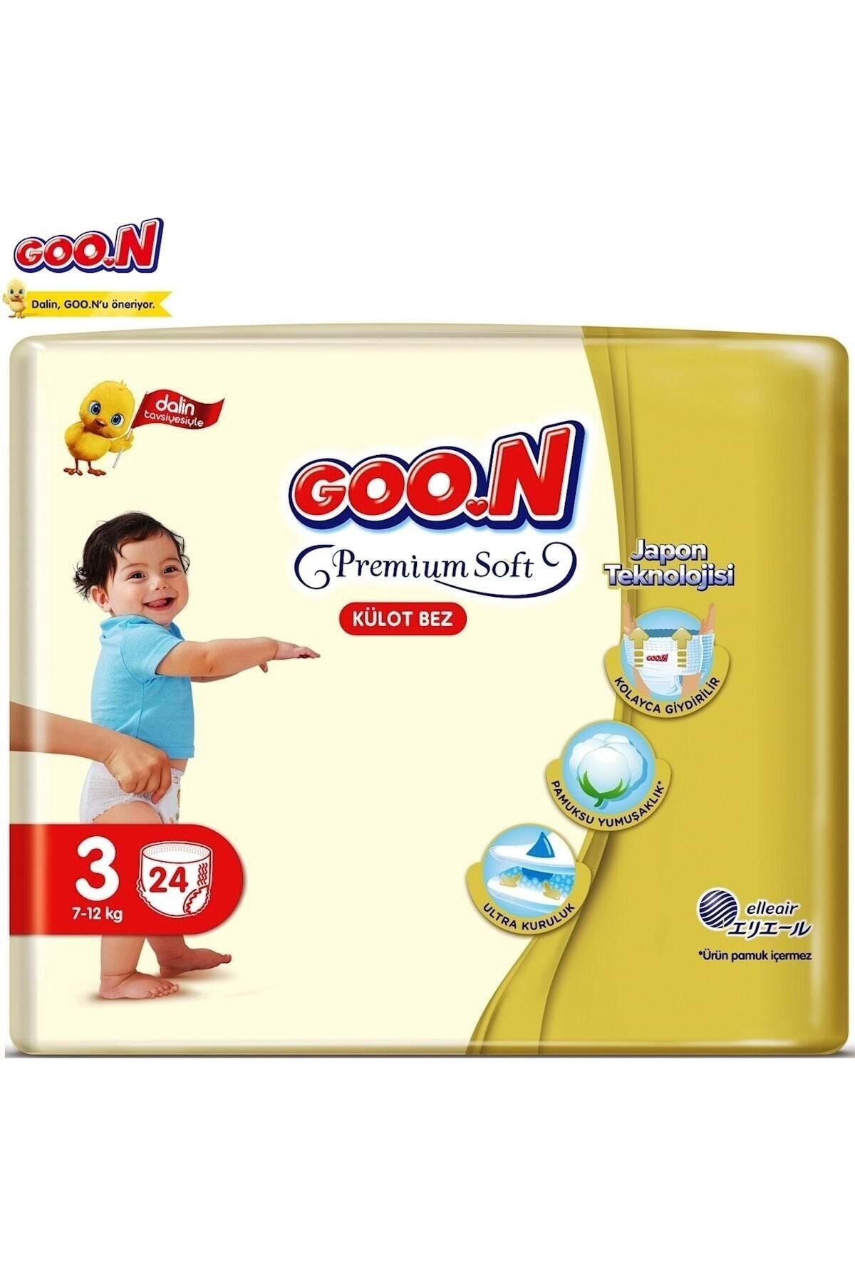 Goo.n Goon Premium Soft Külot Bebek Bezi 3 Beden 24 Adet