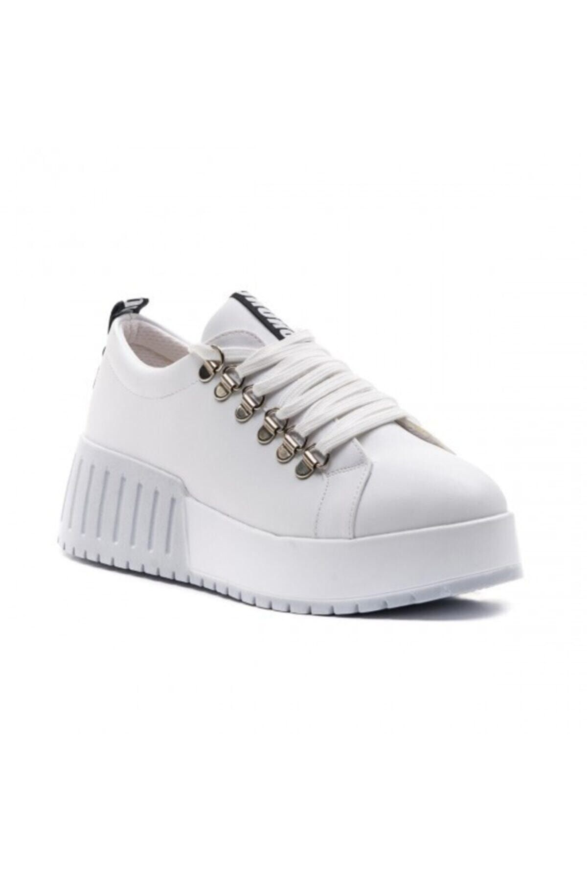 FLORİN Beyaz Bağcıklı Sneaker Kadın Ayakkabı