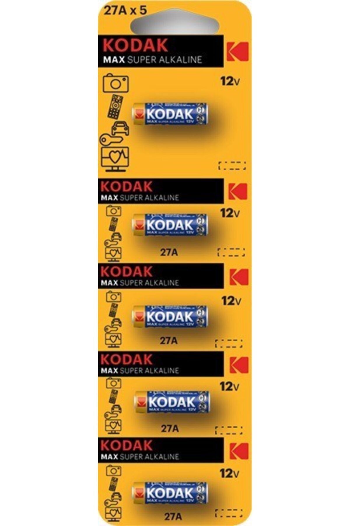 Kodak Ultra Alkalin Kumanda Pili 27a 12v 5'li Paket