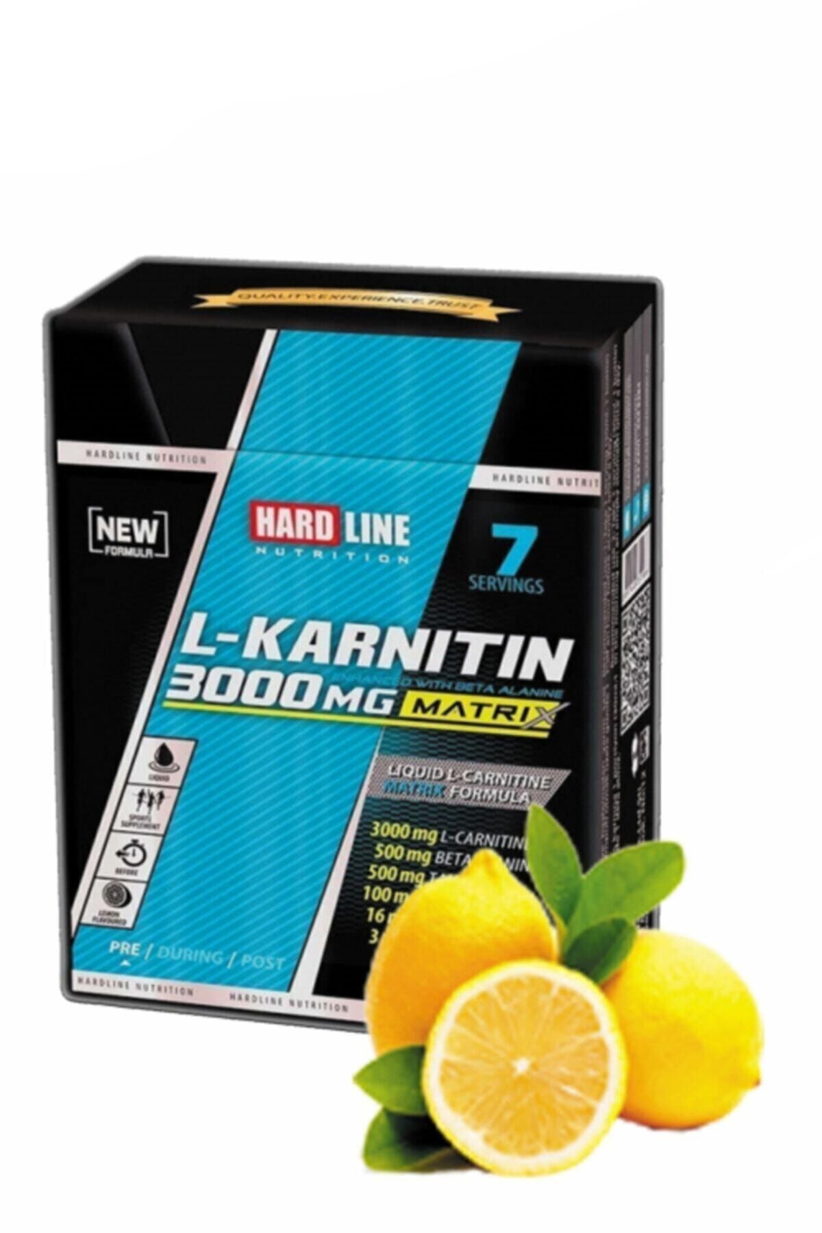 Hardline L-karnitin Matrix 3000 Mg 7 Ampul Limon Aromalı Enerji Güç Takviye Performans