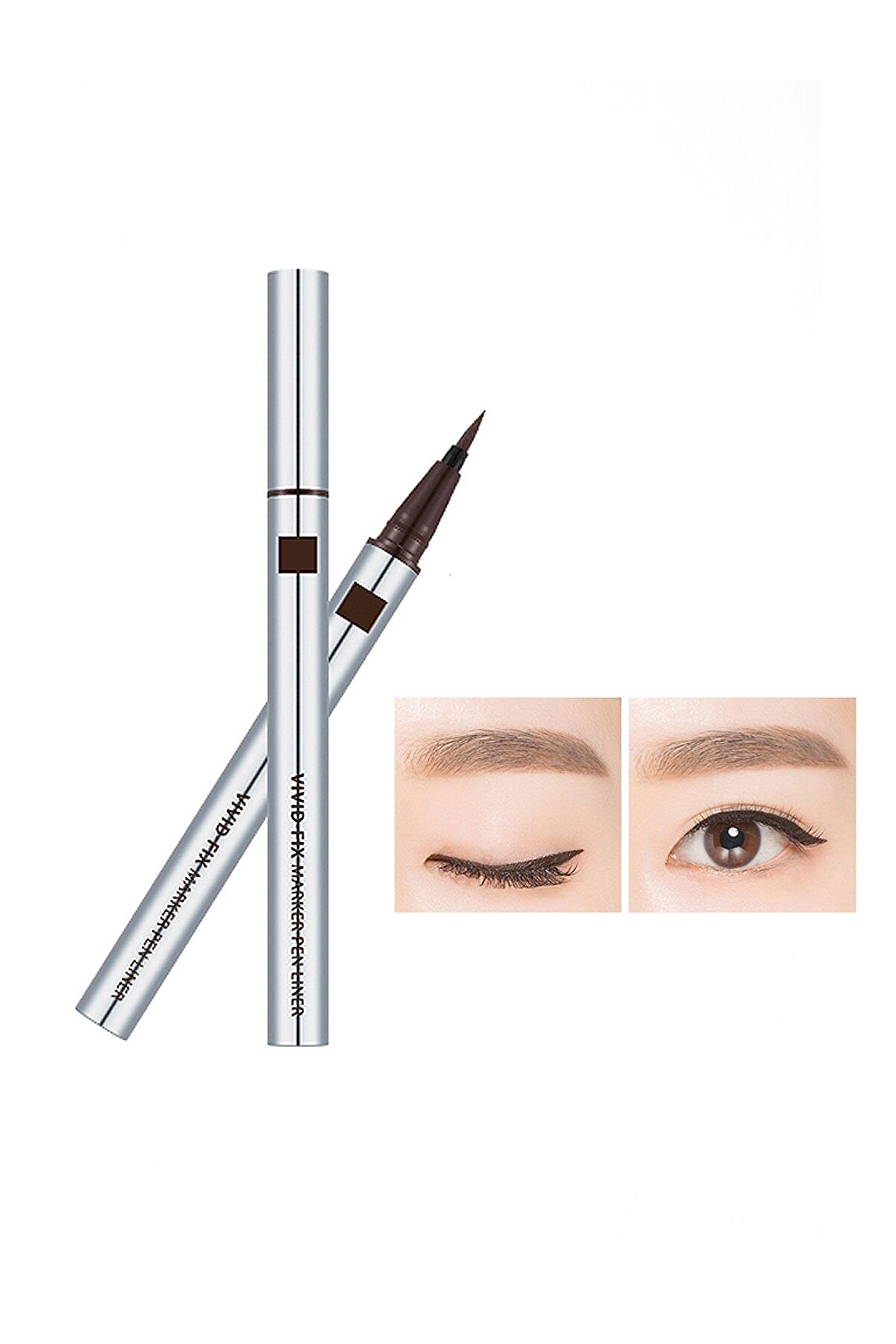 Missha Kalıcı & Kadife Uçlu Eyeliner Vivid Fix Marker Pen Liner (Deep Brown)