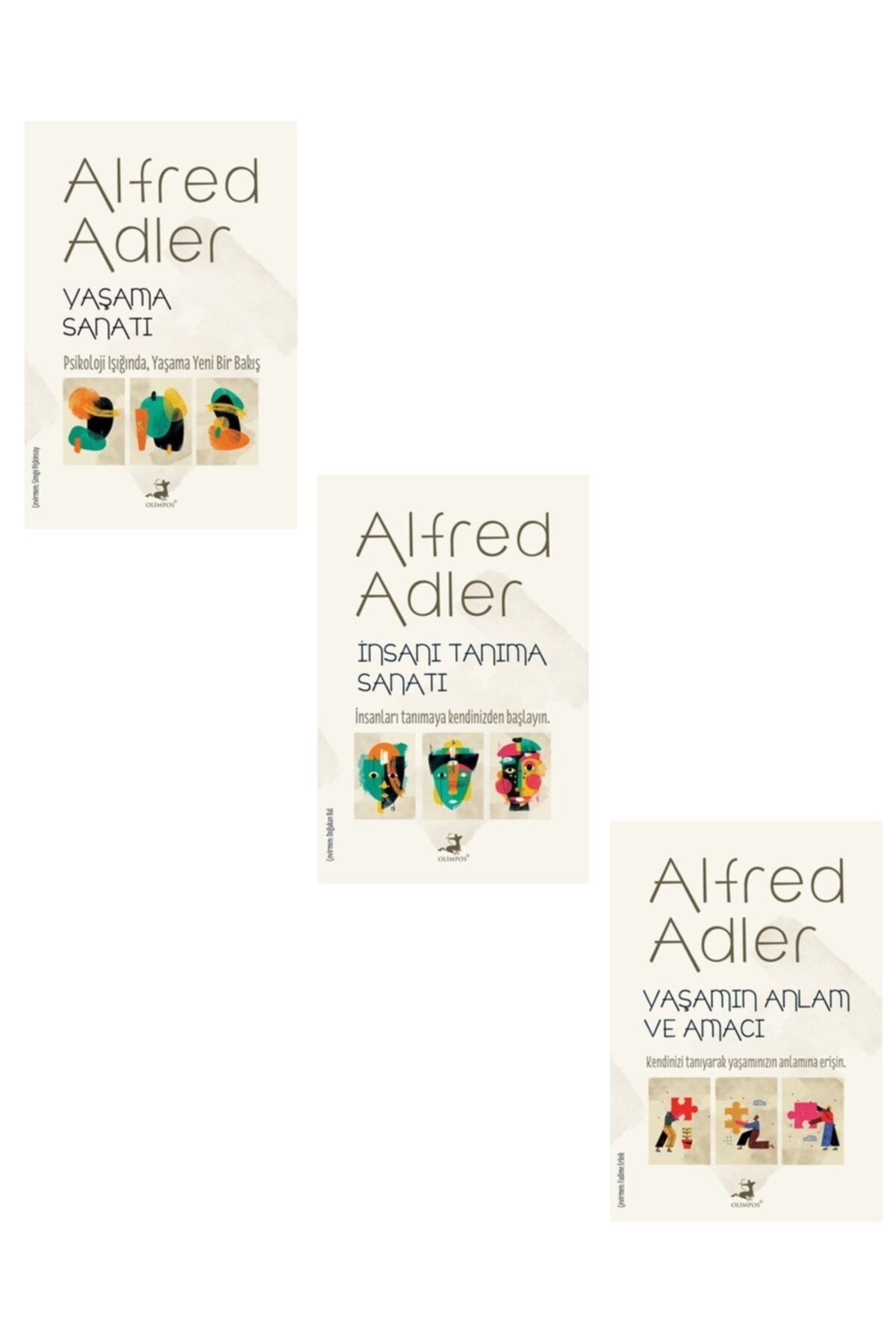 Olimpos Yayınları Yaşamın Anlam Ve Amacı + Insanı Tanıma Sanatı +yaşama Sanatı Alfred Adler 3 Kitap Set