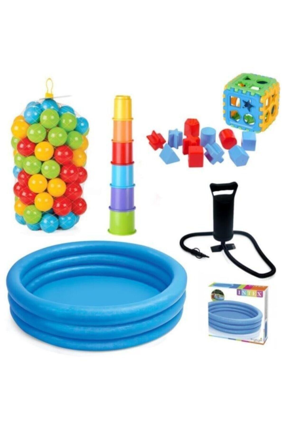 Intex Çocuk Oyun Havuz Bultak Top Pompa Ve Kule Seti