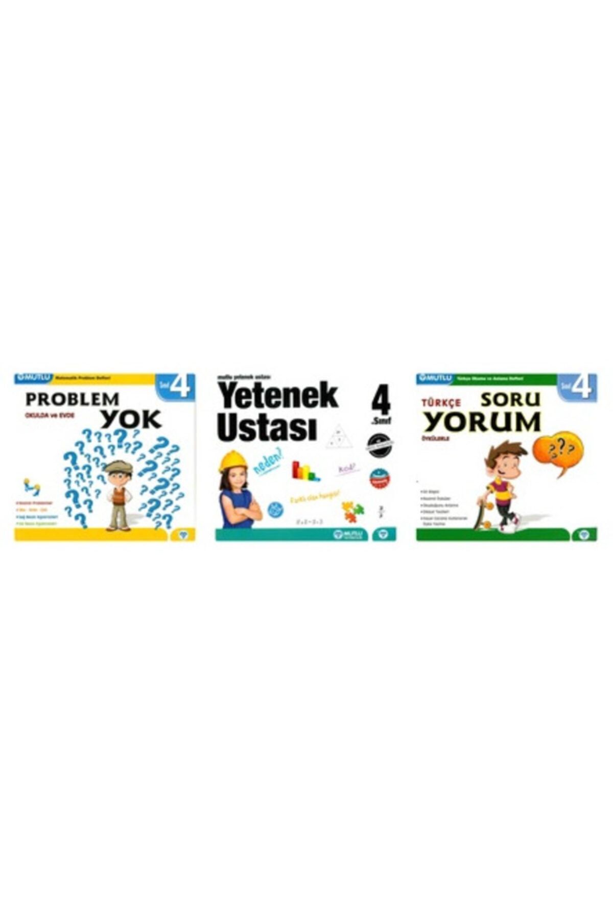 Mutlu Yayıncılık 4. Sınıf Set (problem Yok, Soru Yorum, Yetenek Ustası)