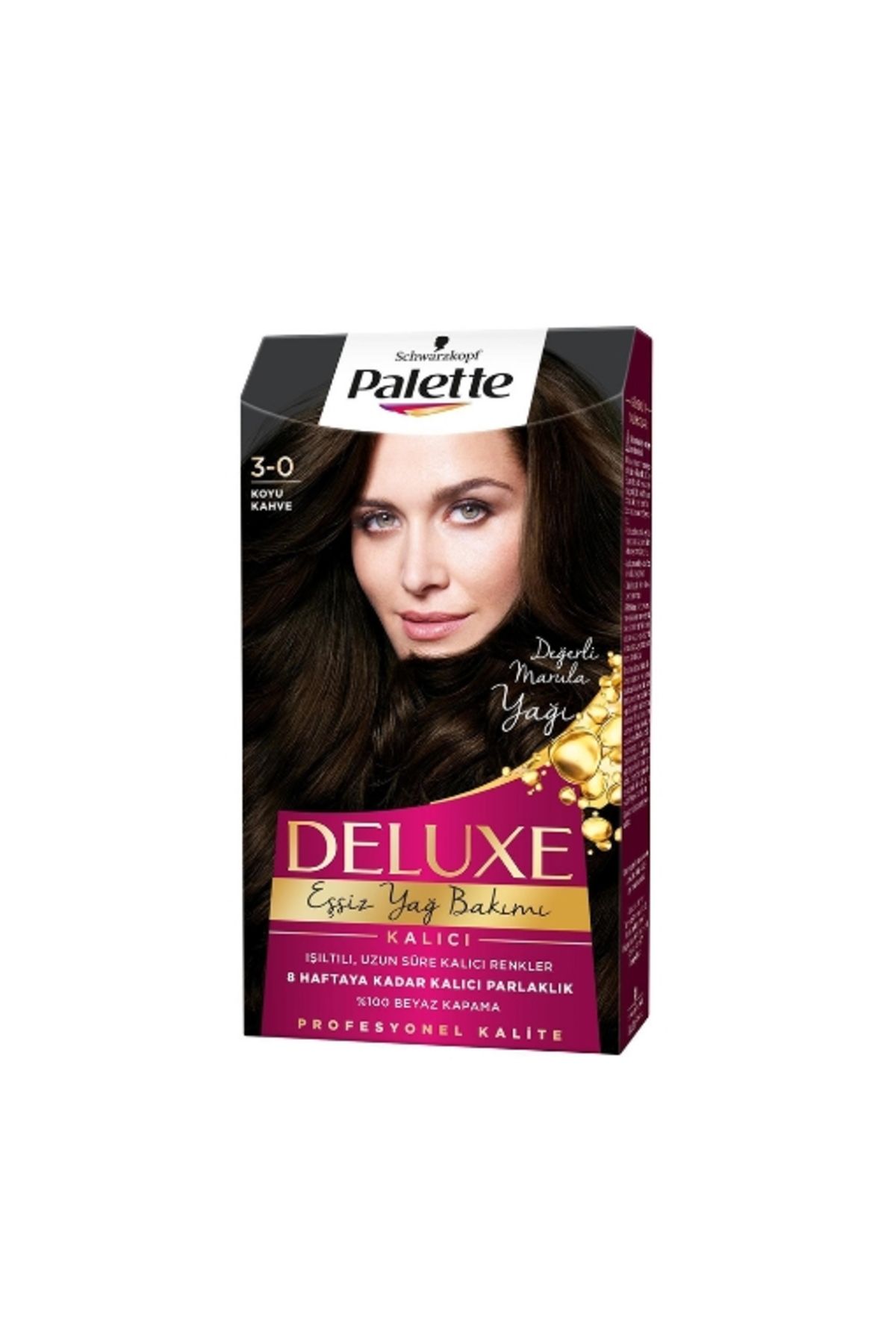 Palette 12'li Palette Deluxe Saç Boyası Koyu Kahve 3-0