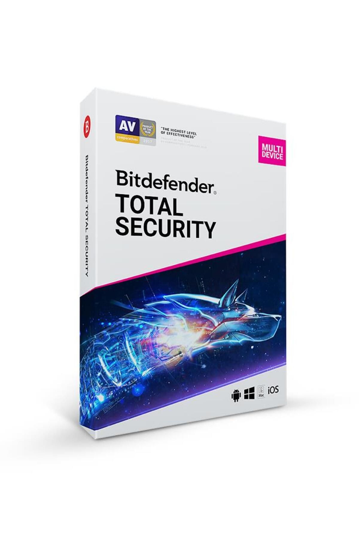 Bitdefender Total Security 2019/2020 5 Kullanıcı 1 Yıl Türkçe Kutu