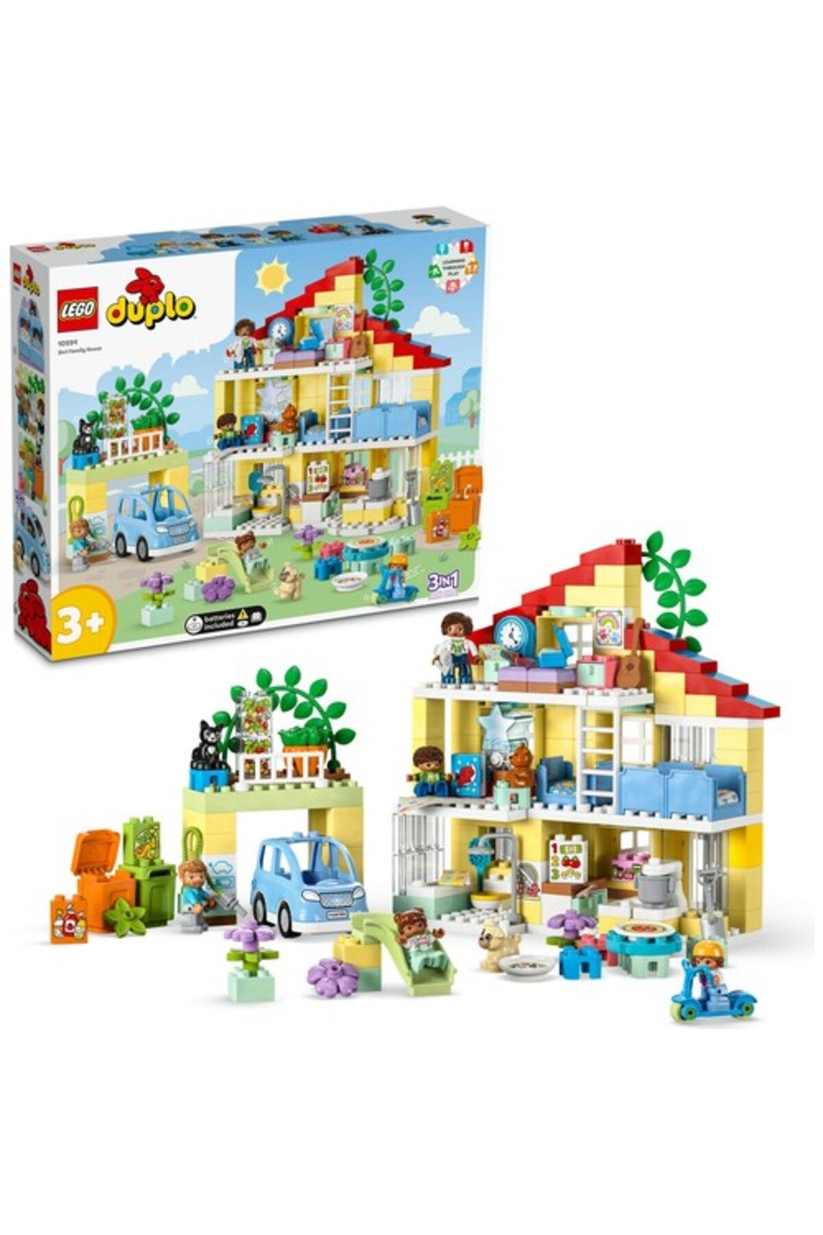 LEGO ® Duplo® Town 3'ü Bir Arada Aile Evi 10994 - 3 Yaş Ve Üzeri Çocuklar Için Yaratıcı Oyunca