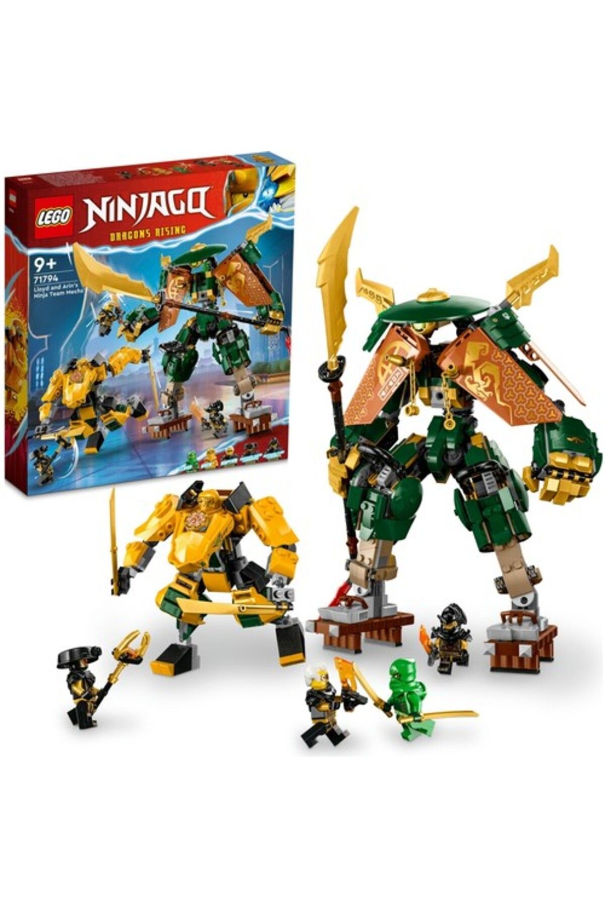 LEGO Lloyd Ve Arin'in Ninja Ekibi Robotları 71794 Oyuncak Yapım Seti (764 PARÇA)