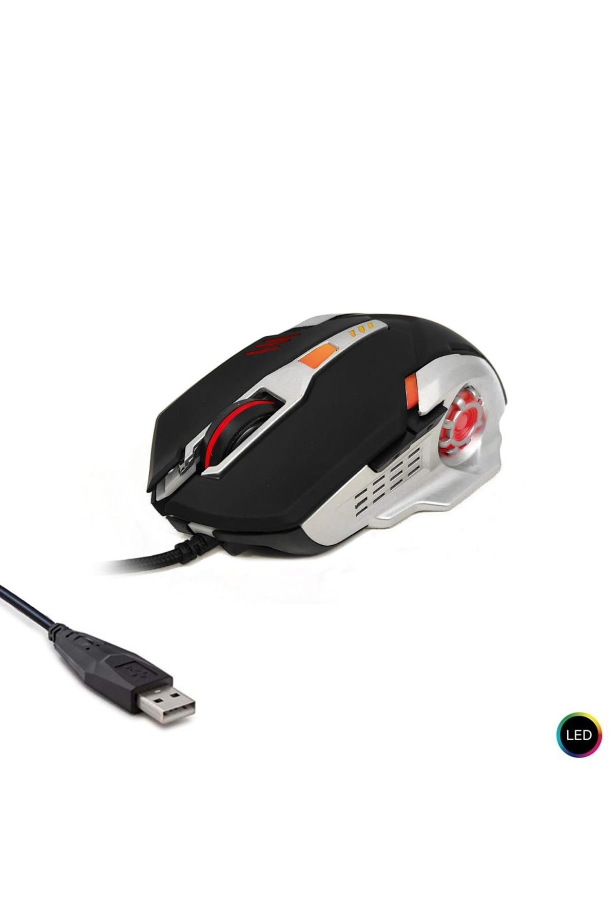 POLAXTOR Oyuncu Mouse Kablolu 3200dpı Işıklı 611-6d