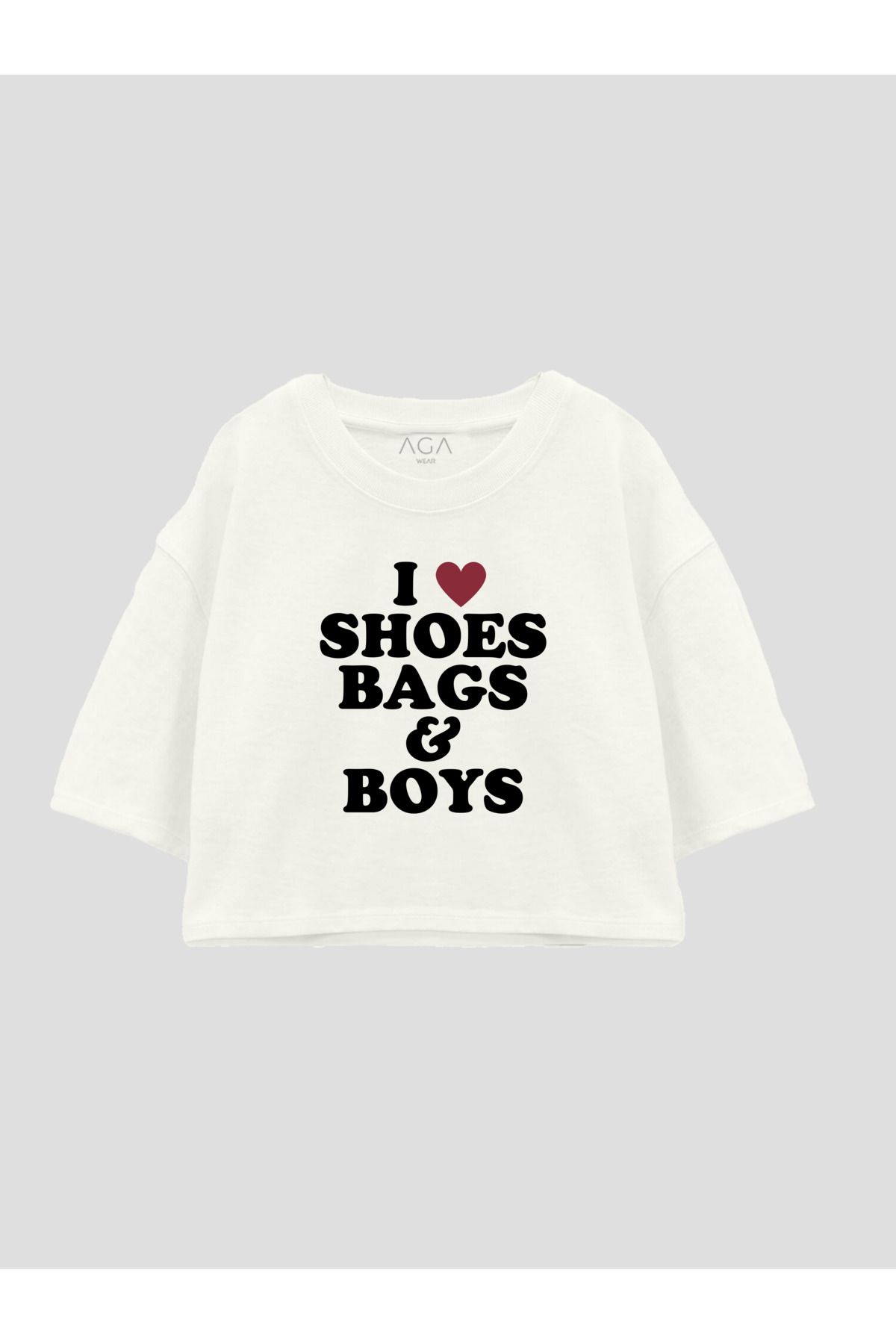AGA WEAR I Love Shoes Bags & Boys Crop