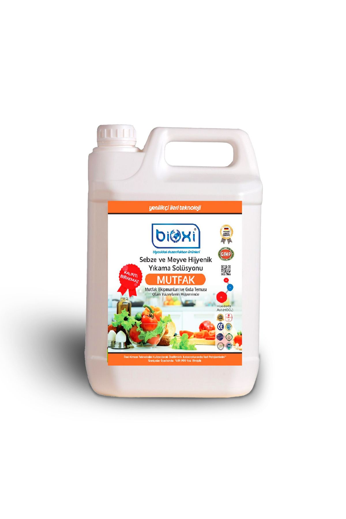 Bioxi ® Sebze Meyve Yıkama Solüsyonu 5 Lt