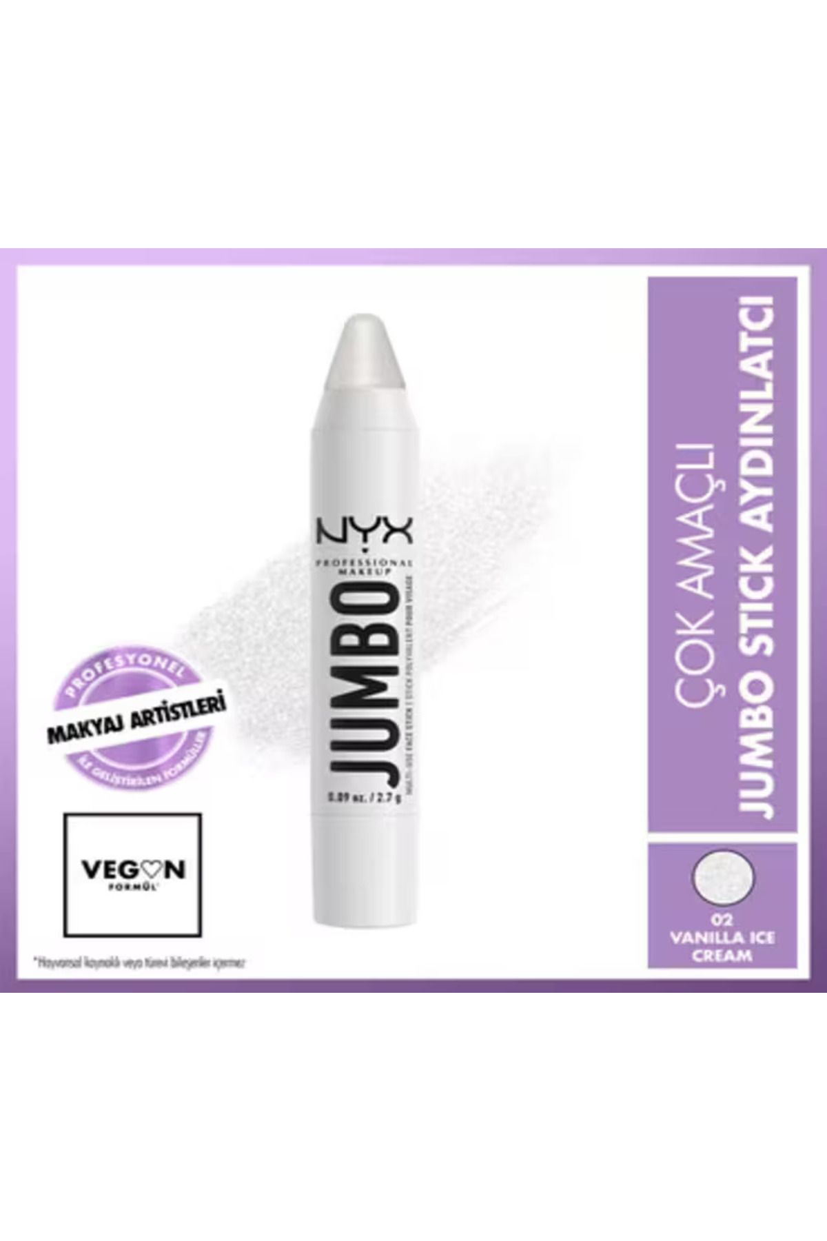 NYX Professional Makeup Jumbo Face Stick Çok Amaçlı Stick Aydınlatıcı Vanilla Ice Cream