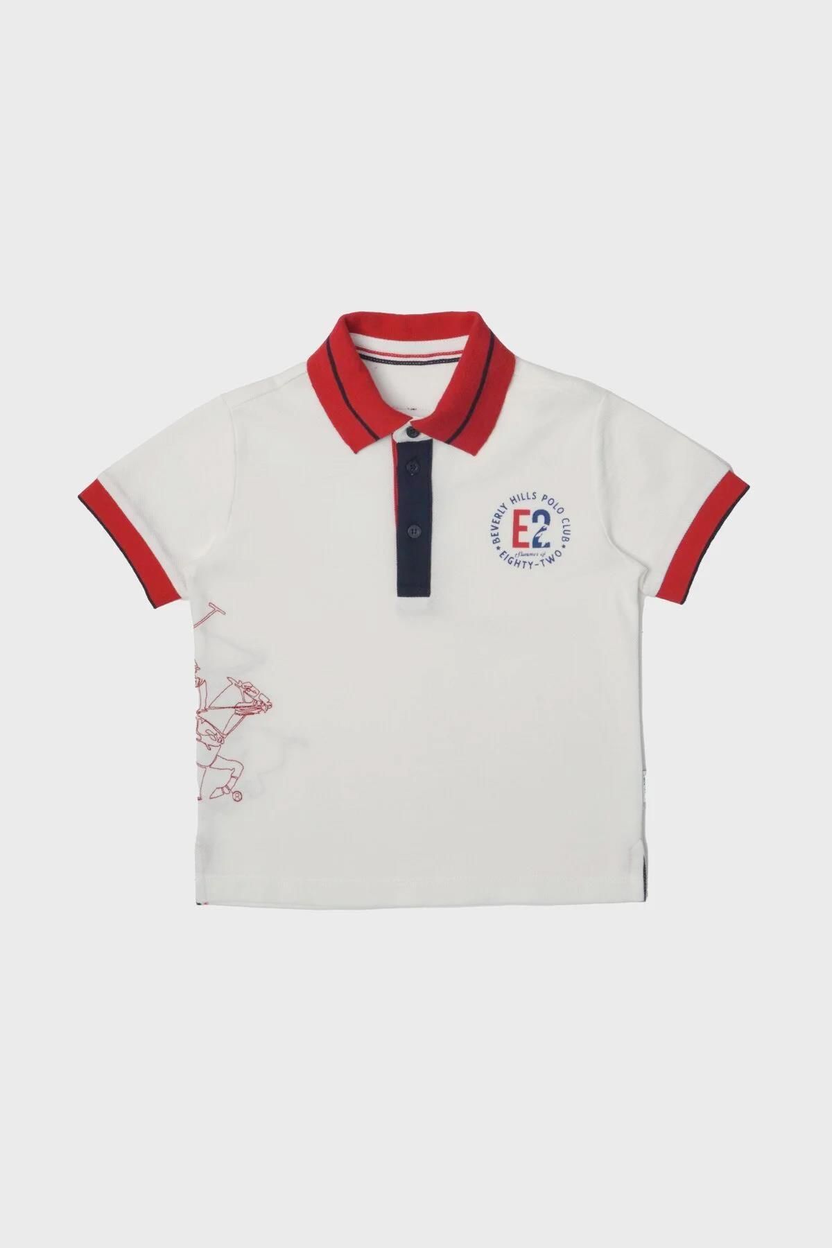 Beverly Hills Polo Club Bg Store Erkek Çocuk Beyaz T-shirt 23ss2bhb513