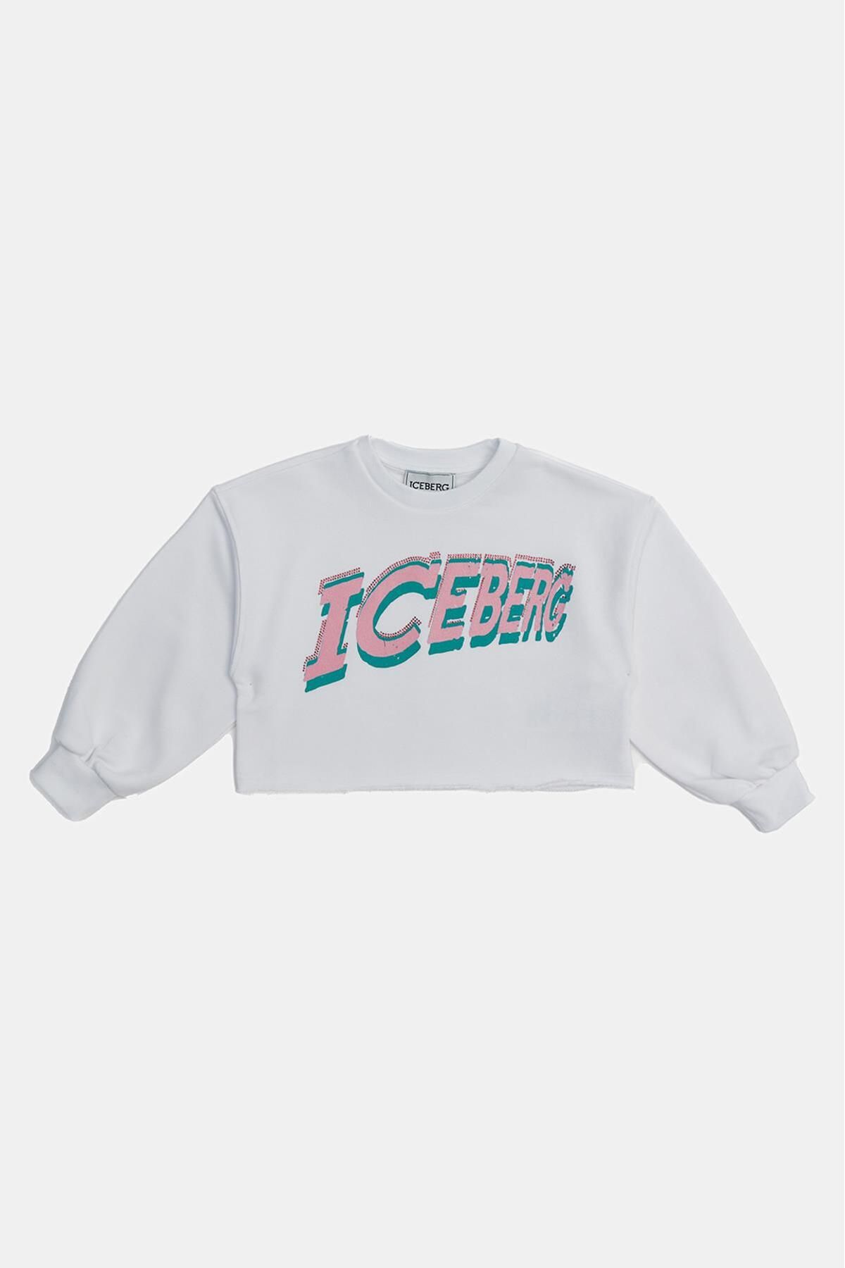 Iceberg Kız Çocuk Beyaz Sweatshirt 23ssımf3150