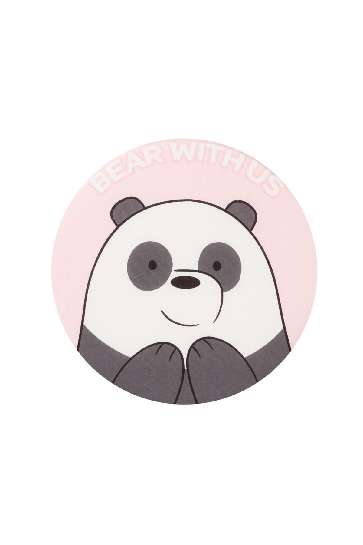 Miniso We Bare Bears Lisanslı Yuvarlak Yastık - Panda 40 cm