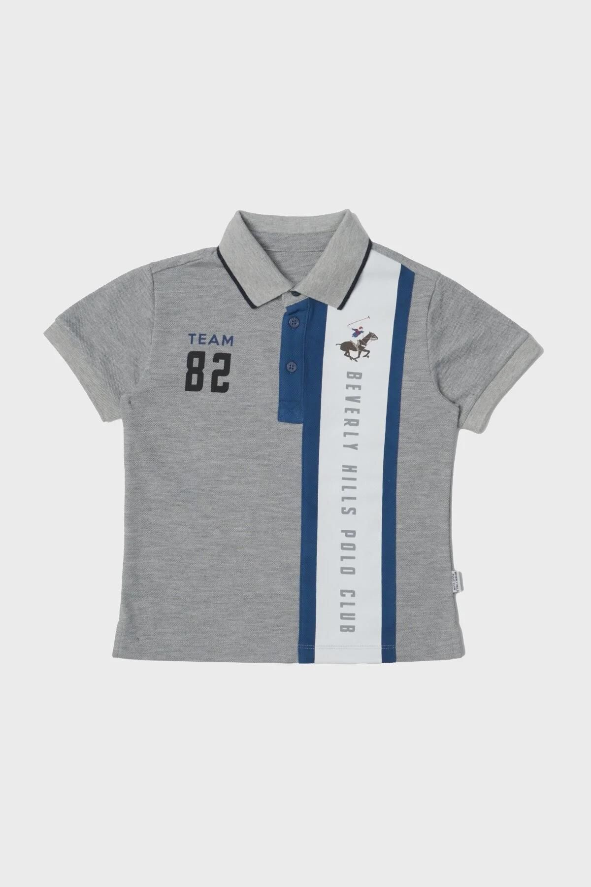 Beverly Hills Polo Club Bg Store Erkek Çocuk Gri T-shirt 23ss2bhb516
