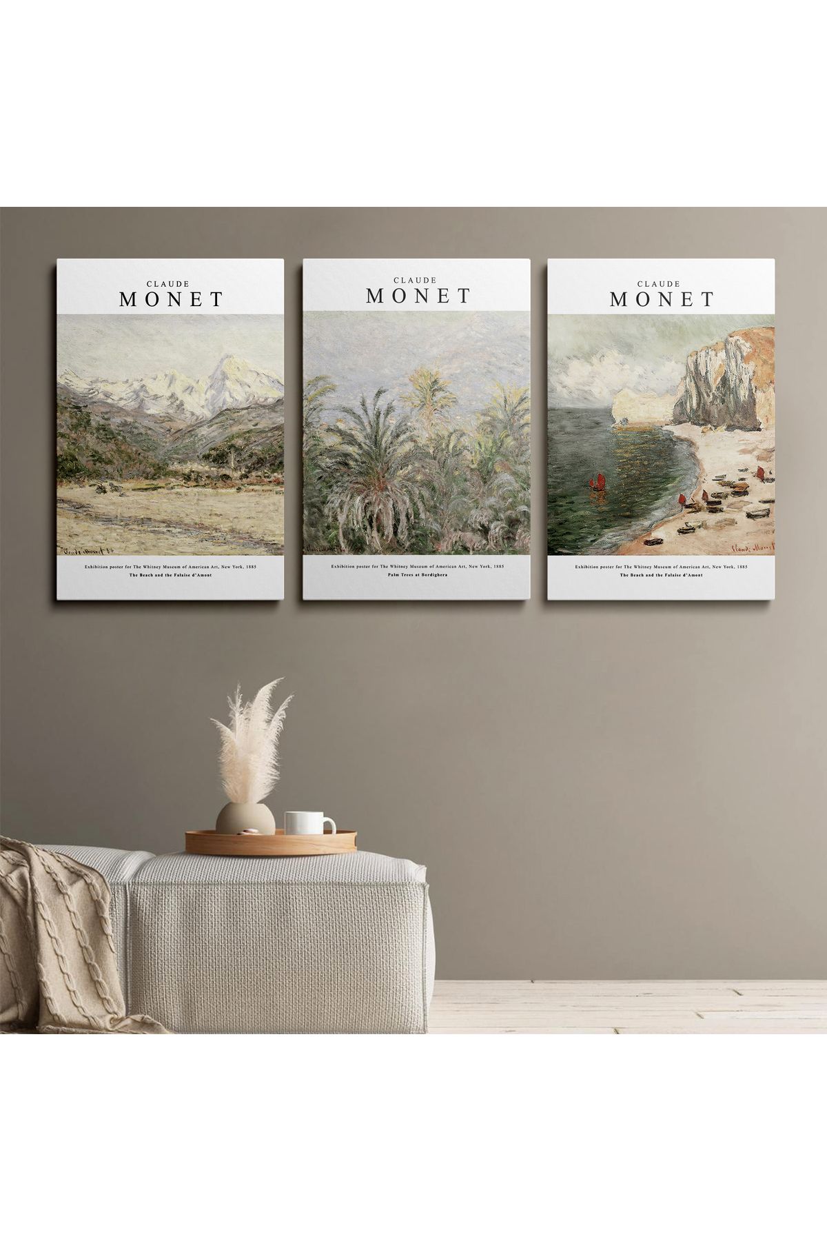 HOMEPACK 3'lü Set Kanvas Duvar Tablosu Canvas Tablo Boho Klasik Modern HP204