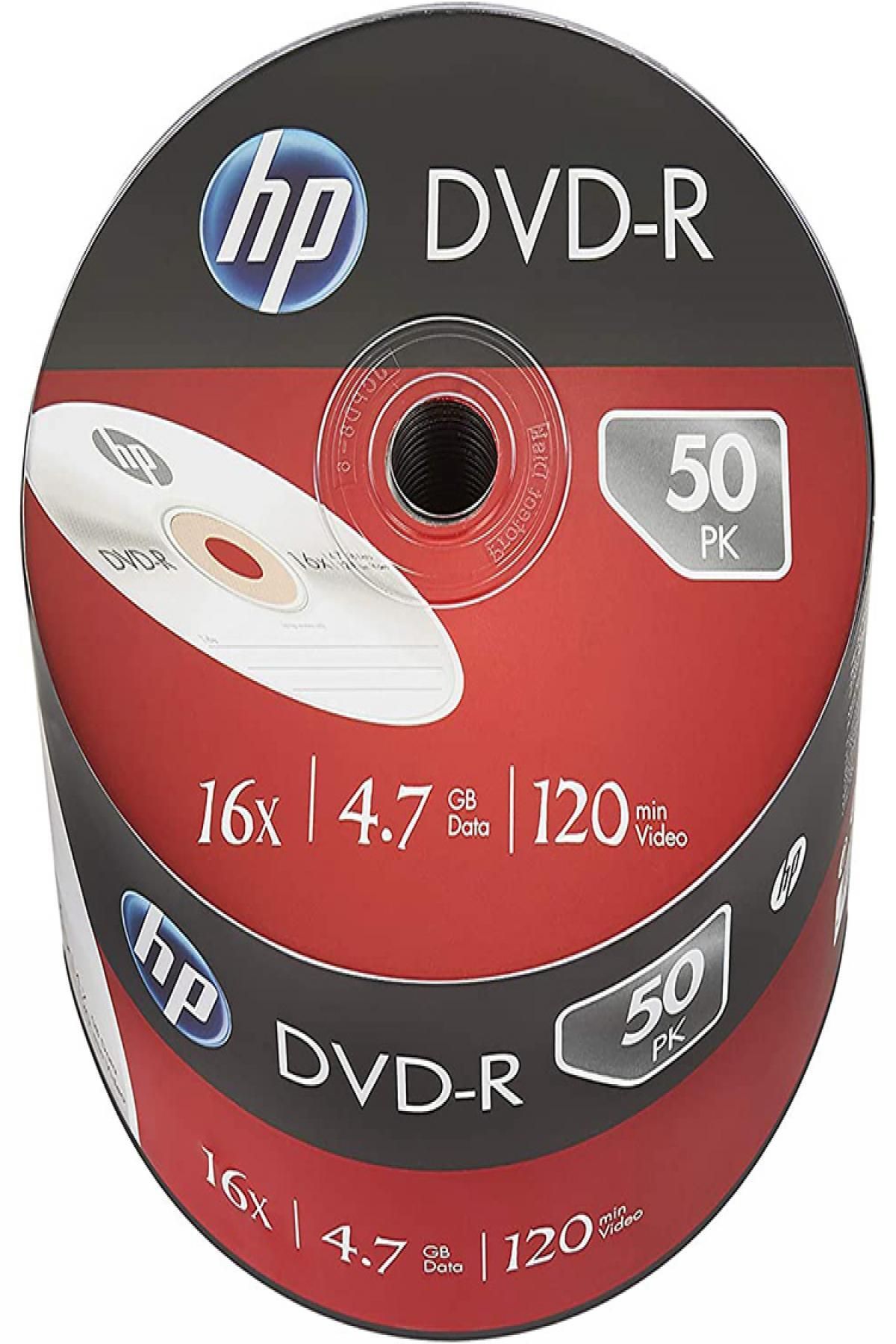 GPTURKGRUP Hp Dvd-R 4.7 Gb Data 120 Min Video16X Shrink 50Li