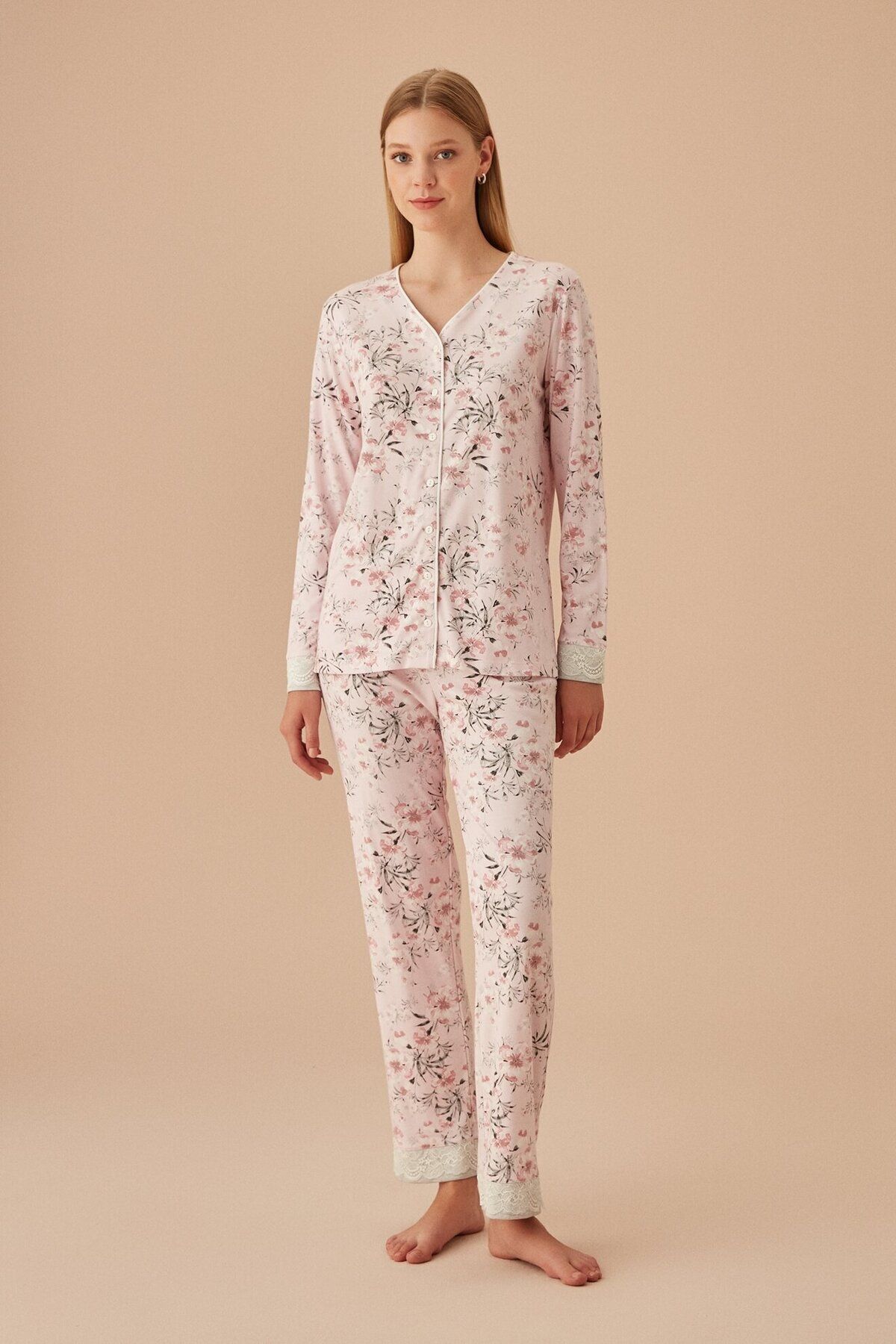 Suwen Rosy Maskülen Pijama Takımı