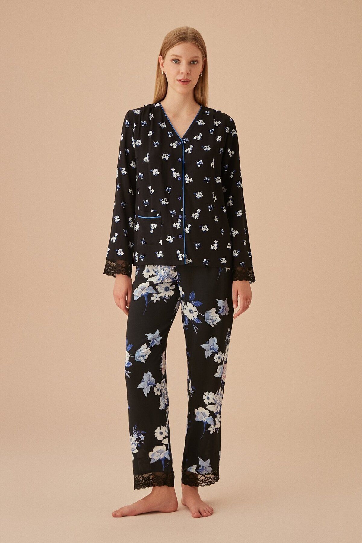 Suwen Bianca Maskülen Pijama Takımı