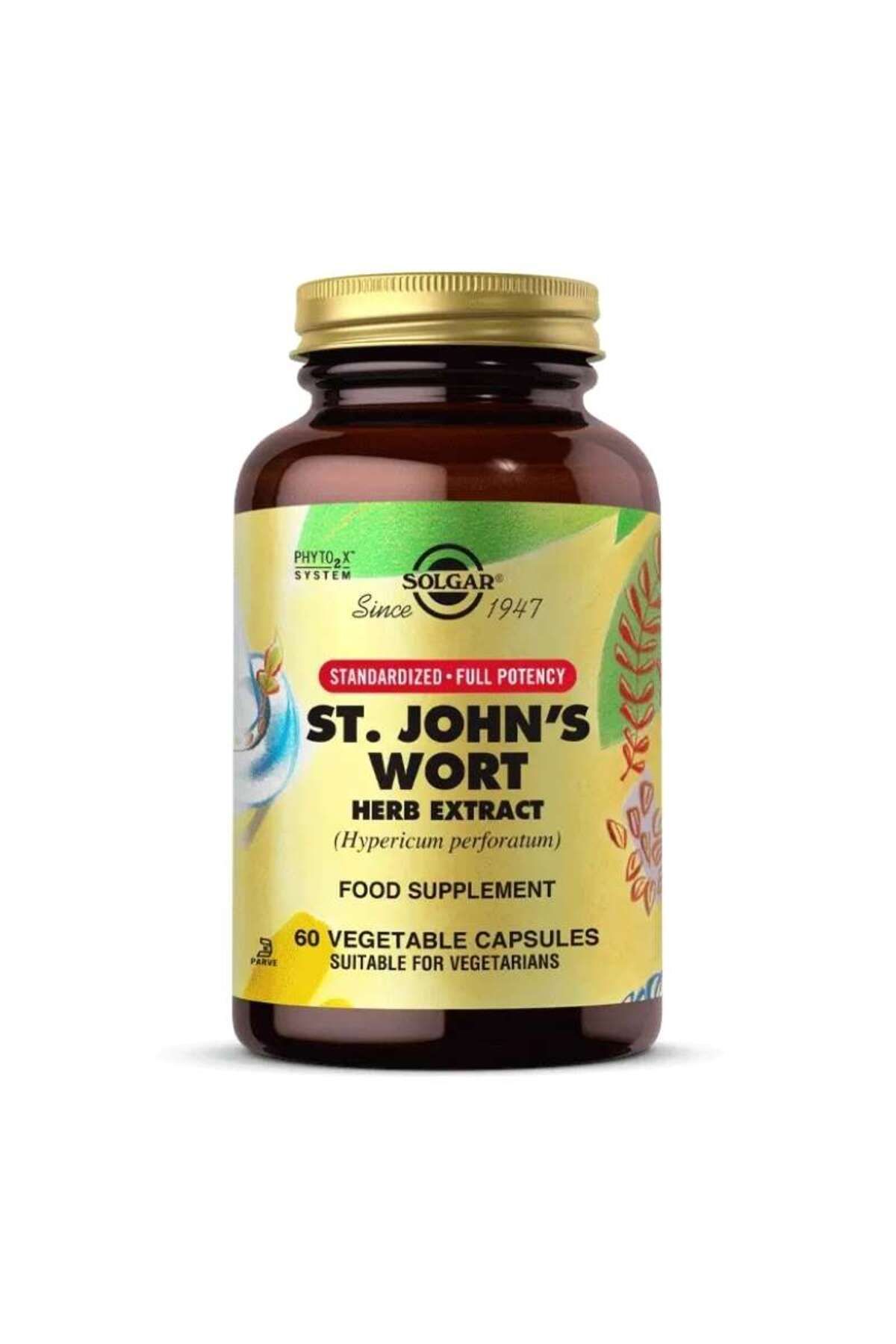 Solgar St.johns Wort Herb Extract 60 Bitkisel Tablet